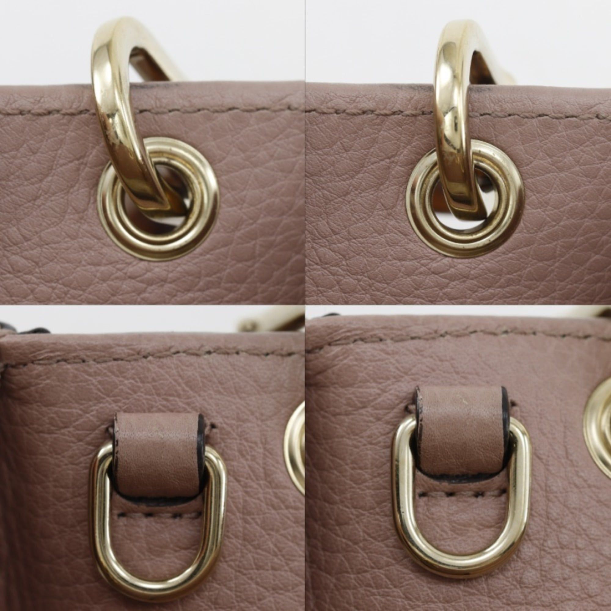 Gucci Gucci Bamboo Mini Shopper Handbag/Shoulder Bag (368823) - Calfskin, Pink Women's Size ONE SIZE - 9 Thumbnail