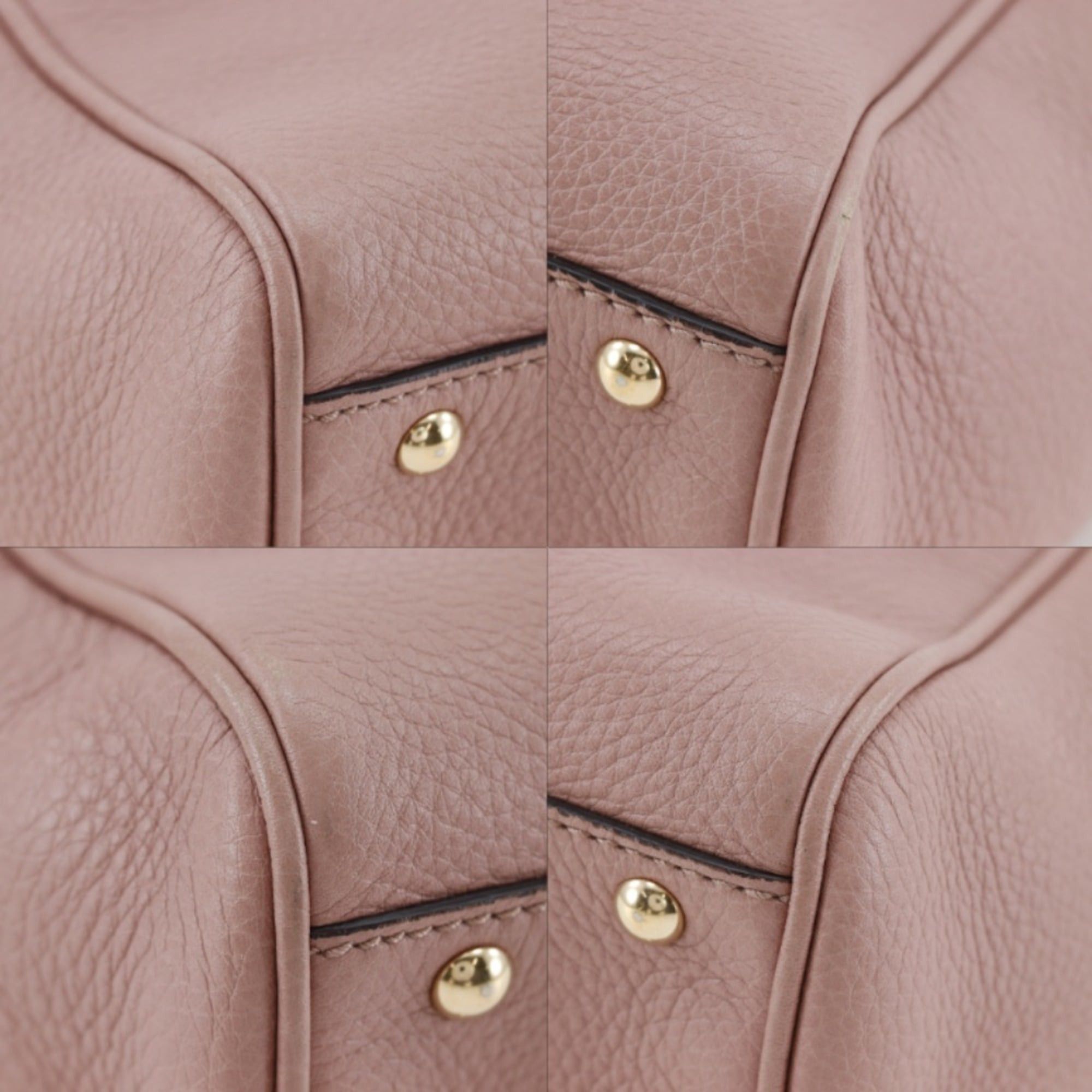 Gucci Gucci Bamboo Mini Shopper Handbag/Shoulder Bag (368823) - Calfskin, Pink Women's Size ONE SIZE - 4 Thumbnail