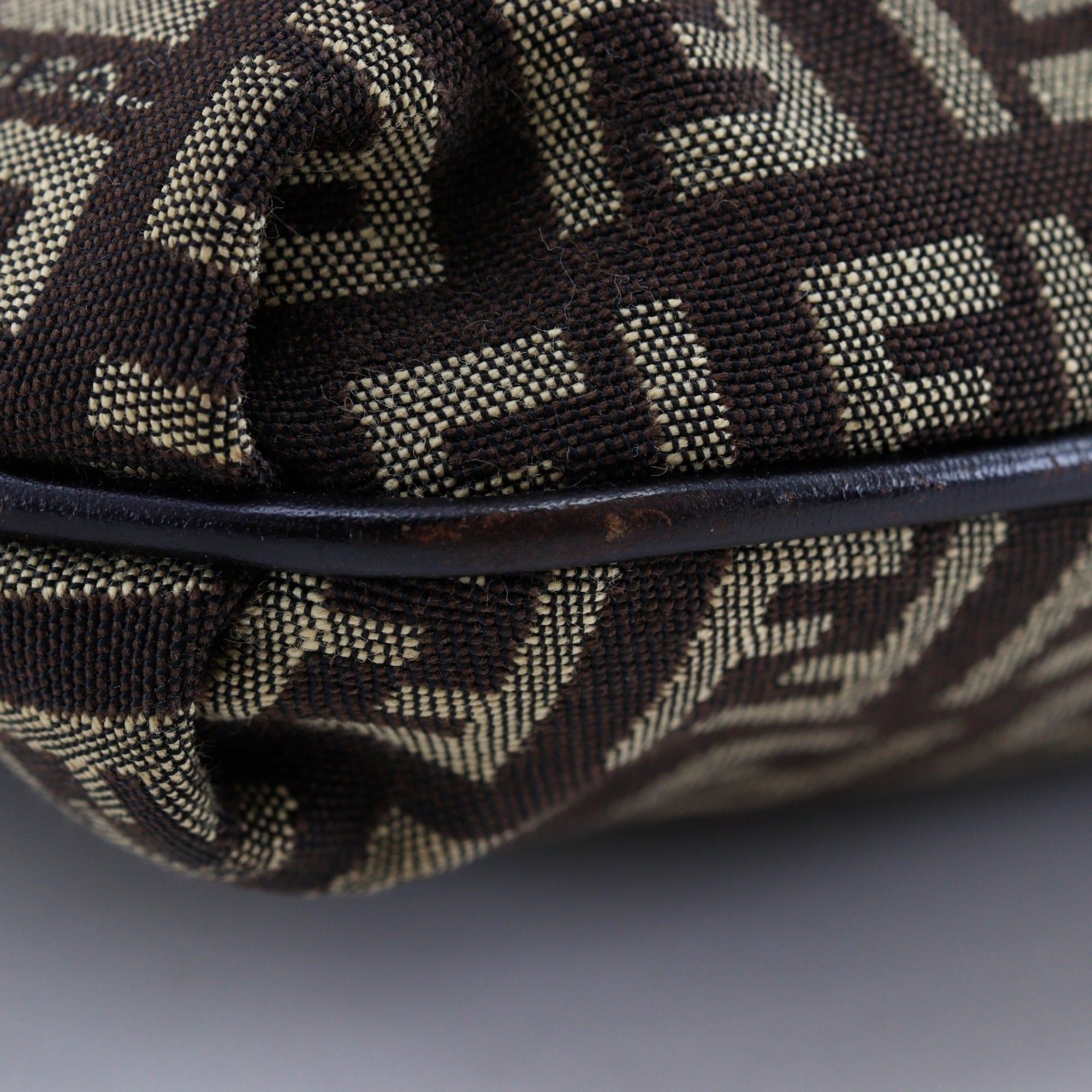 Fendi Fendi Zucchino Shoulder Bag 8BT075 Canvas Brown Women's Size ONE SIZE - 5 Thumbnail