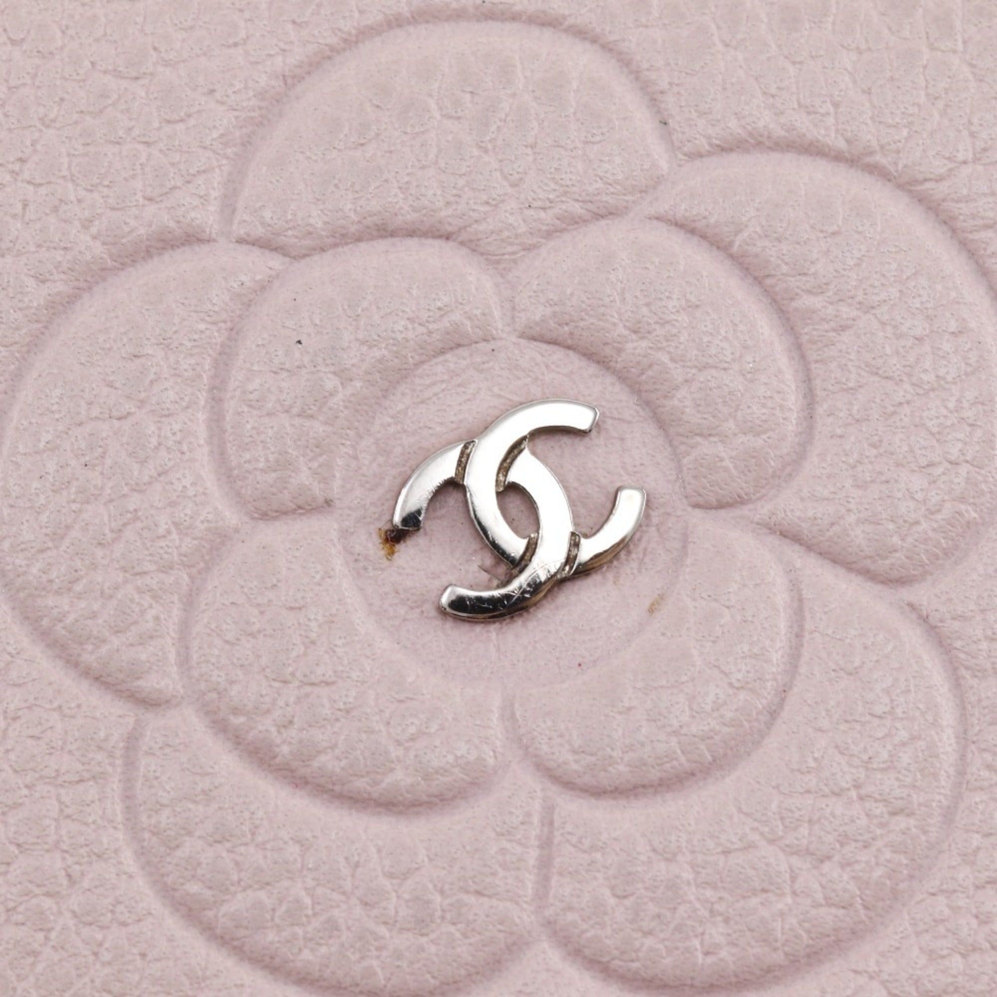 Chanel Chanel Camelia Bi-fold Wallet, Leather, Pink, Snap Button, Women's Size ONE SIZE - 15 Thumbnail