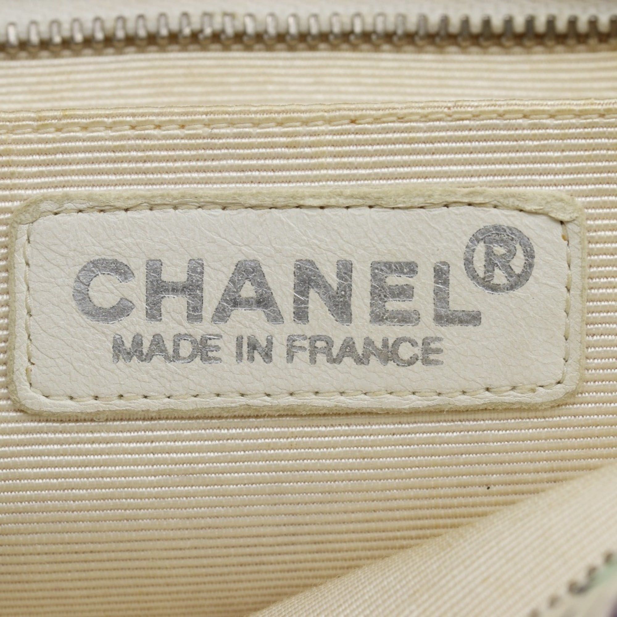Chanel Chanel Camellia Print Tote Bag Mini Handbag Nylon Ivory Flower A5 print Women's Size ONE SIZE - 14 Thumbnail
