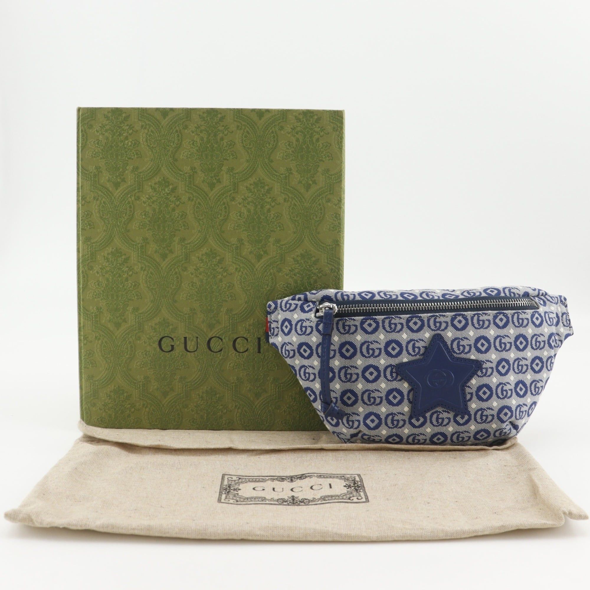 Gucci Gucci Children's Star Waist Bag GG 502095 Canvas Navy (Women's) Size ONE SIZE - 16 Thumbnail