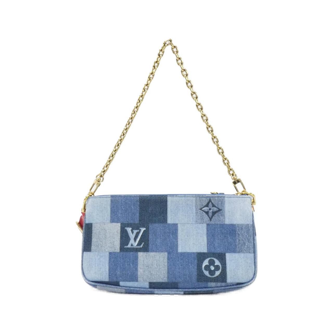 Louis Vuitton Louis Vuitton Louis Vuitton Denim Monogram Multi Pochette Accessoires Shoulder Bag Textile Shoulder Bag M44990 DUTY FREE for USA Size ONE SIZE - 2 Thumbnail