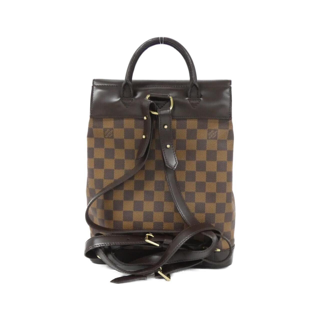 Louis Vuitton Louis Vuitton Louis Vuitton Damier Soho Coated Canvas Backpack Textile Backpack N51132 DUTY FREE for USA Size ONE SIZE - 2 Thumbnail