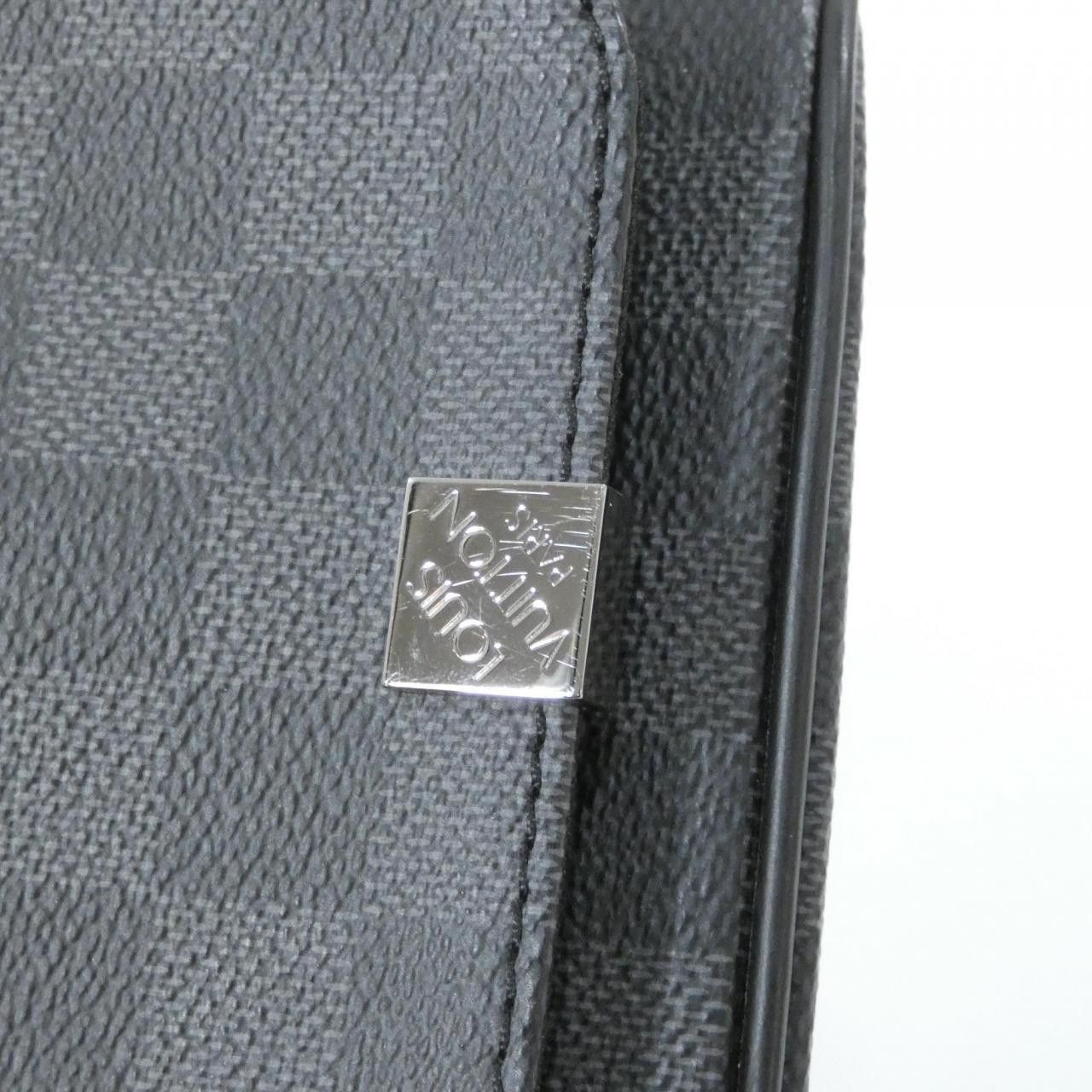 Louis Vuitton Louis Vuitton Louis Vuitton Damier Graphite District Coated Canvas Shoulder Bag Textile Shoulder Bag N41029 DUTY FREE for USA Size ONE SIZE - 4 Thumbnail