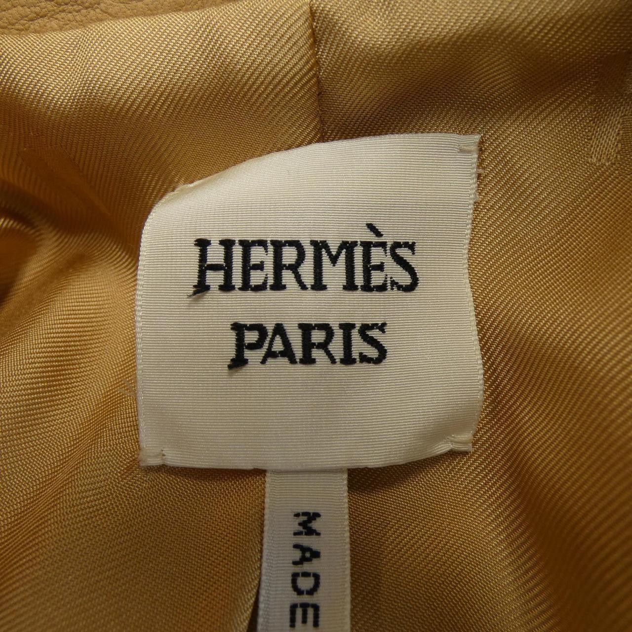 Hermes Hermes Hermes Leather Jacket Leather Outerwear DUTY FREE for USA Size ONE SIZE - 4 Thumbnail