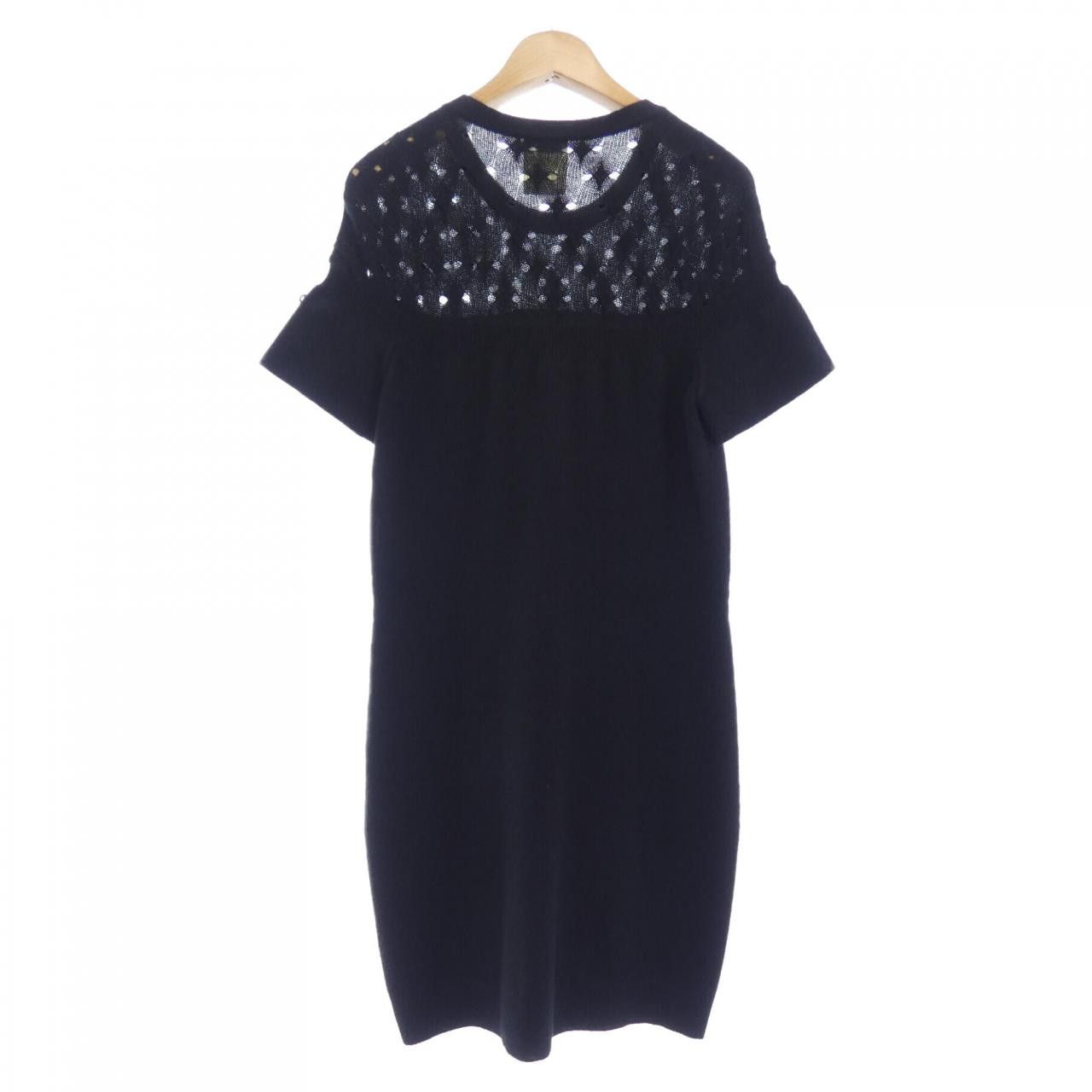 Chanel Chanel Chanel Cashmere Dress Textile Dresses P46849K05893 DUTY FREE for USA Size ONE SIZE - 2 Thumbnail