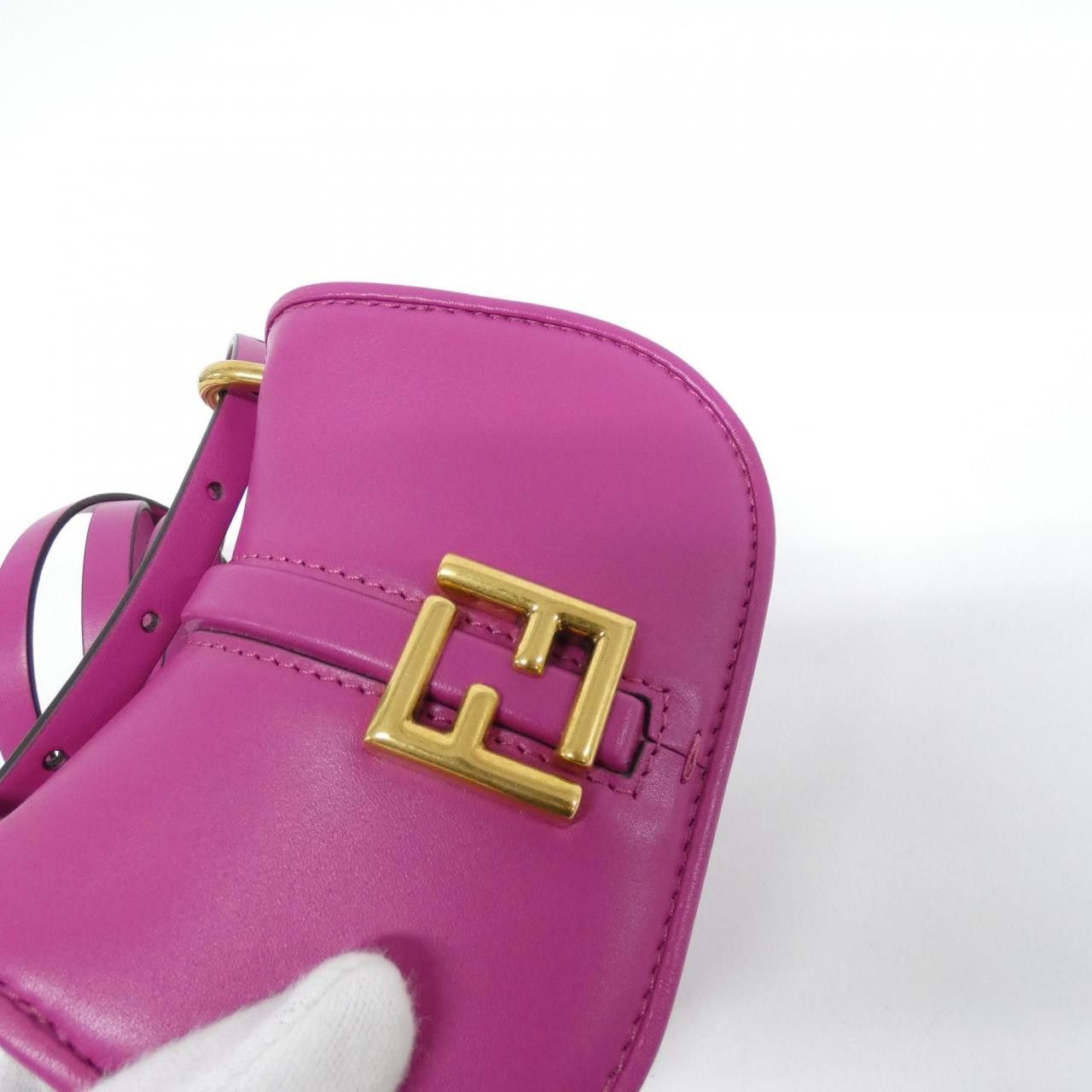 Fendi Fendi Fendi Fendi Cmon Nano Leather Shoulder Bag Leather Shoulder Bag 7AS219AQ0L DUTY FREE for USA Size ONE SIZE - 4 Thumbnail