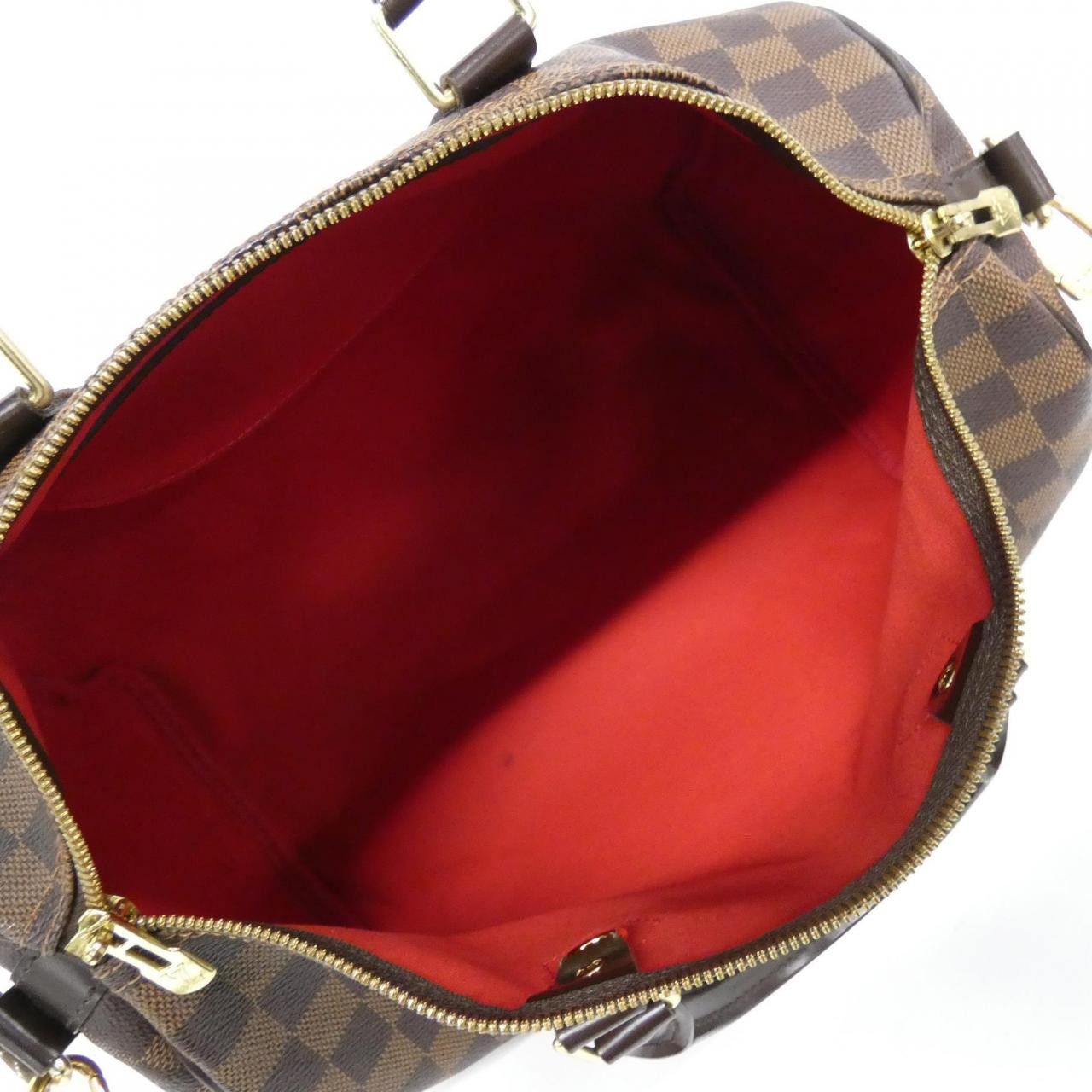 Louis Vuitton Louis Vuitton Louis Vuitton Damier Speedy Bandouliere Boston Bag Textile Travel Bag N41182 DUTY FREE for USA Size ONE SIZE - 8 Thumbnail
