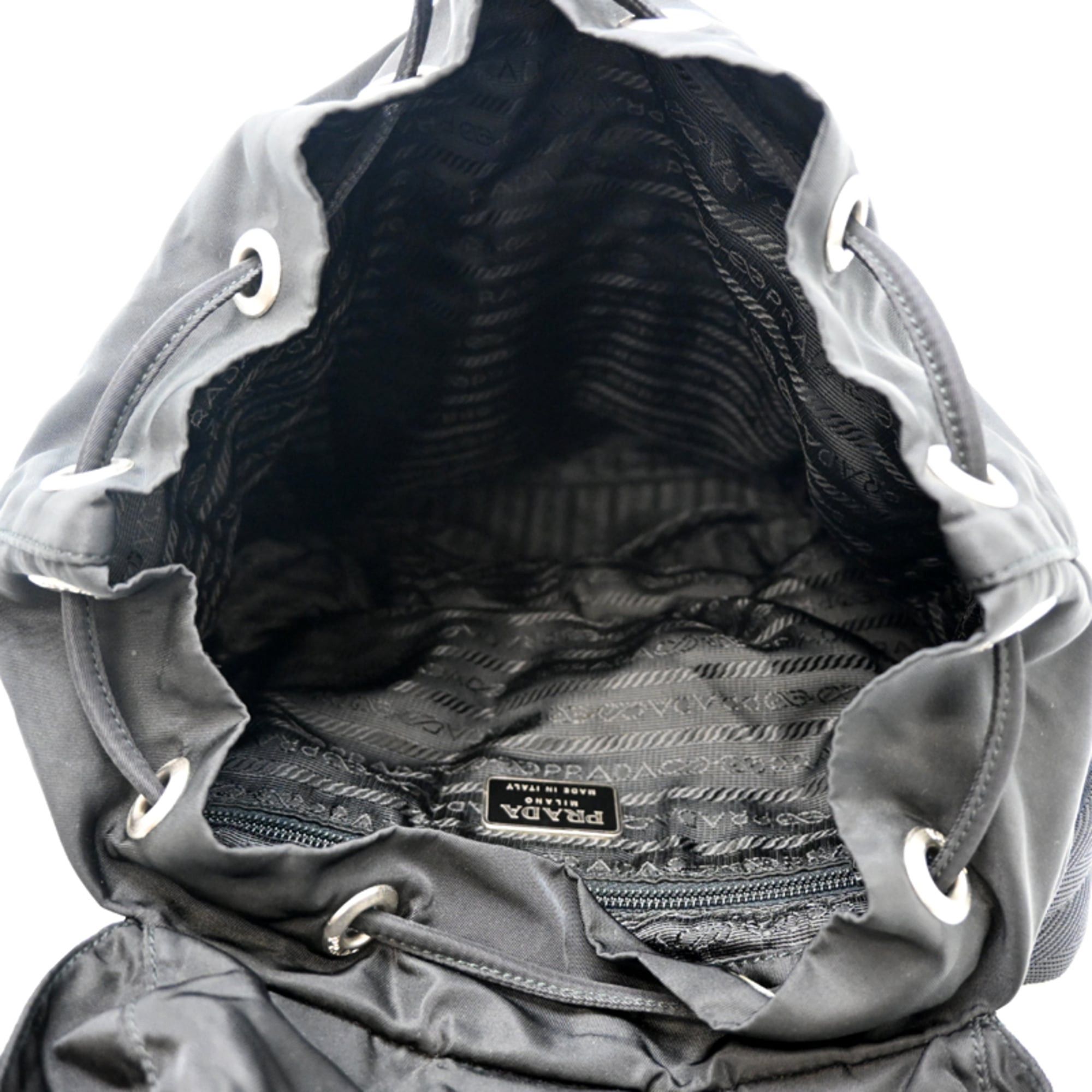 Prada Prada Backpack for Women, Nylon, Daypack, Black Size ONE SIZE - 6 Thumbnail