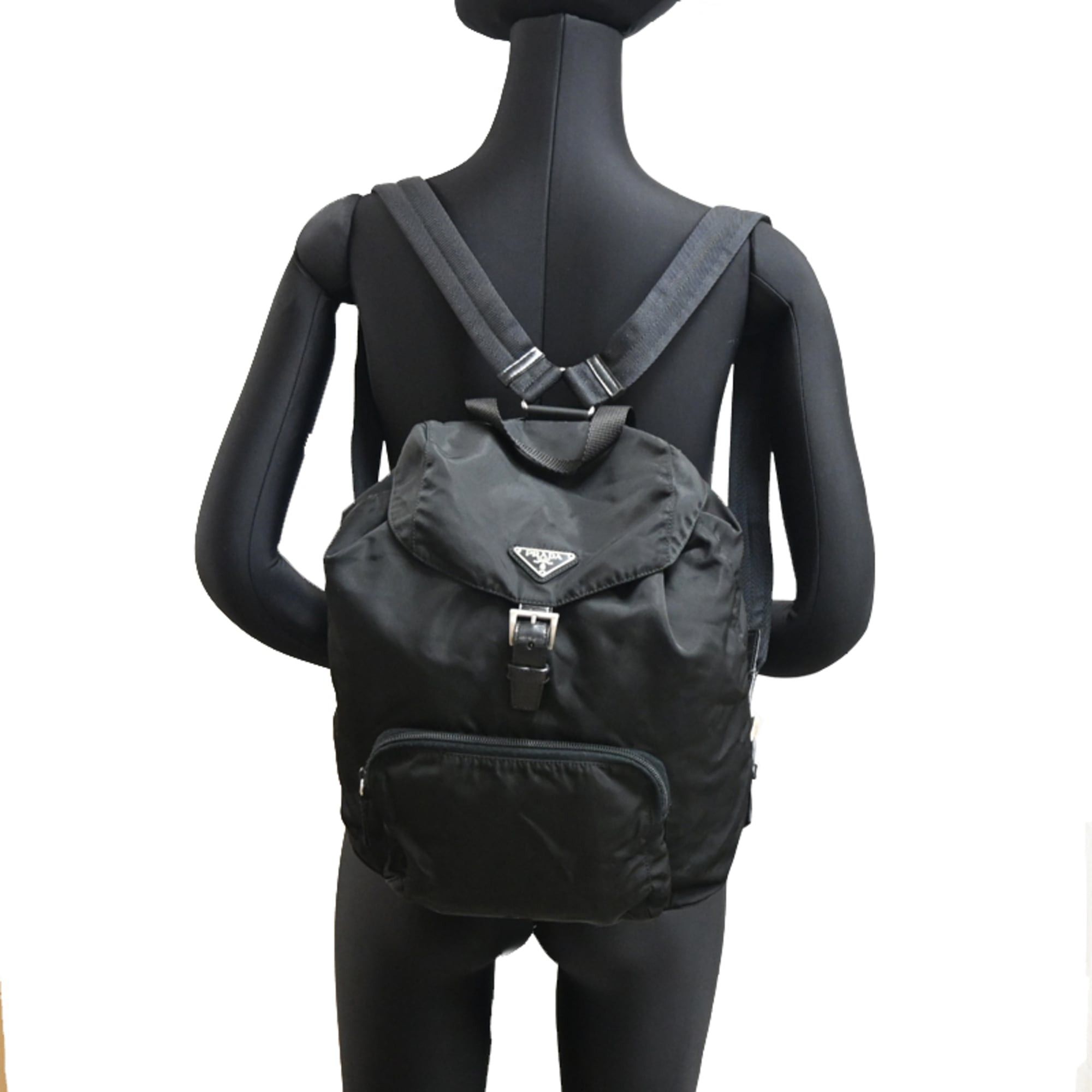 Prada Prada Backpack for Women, Nylon, Daypack, Black Size ONE SIZE - 9 Thumbnail