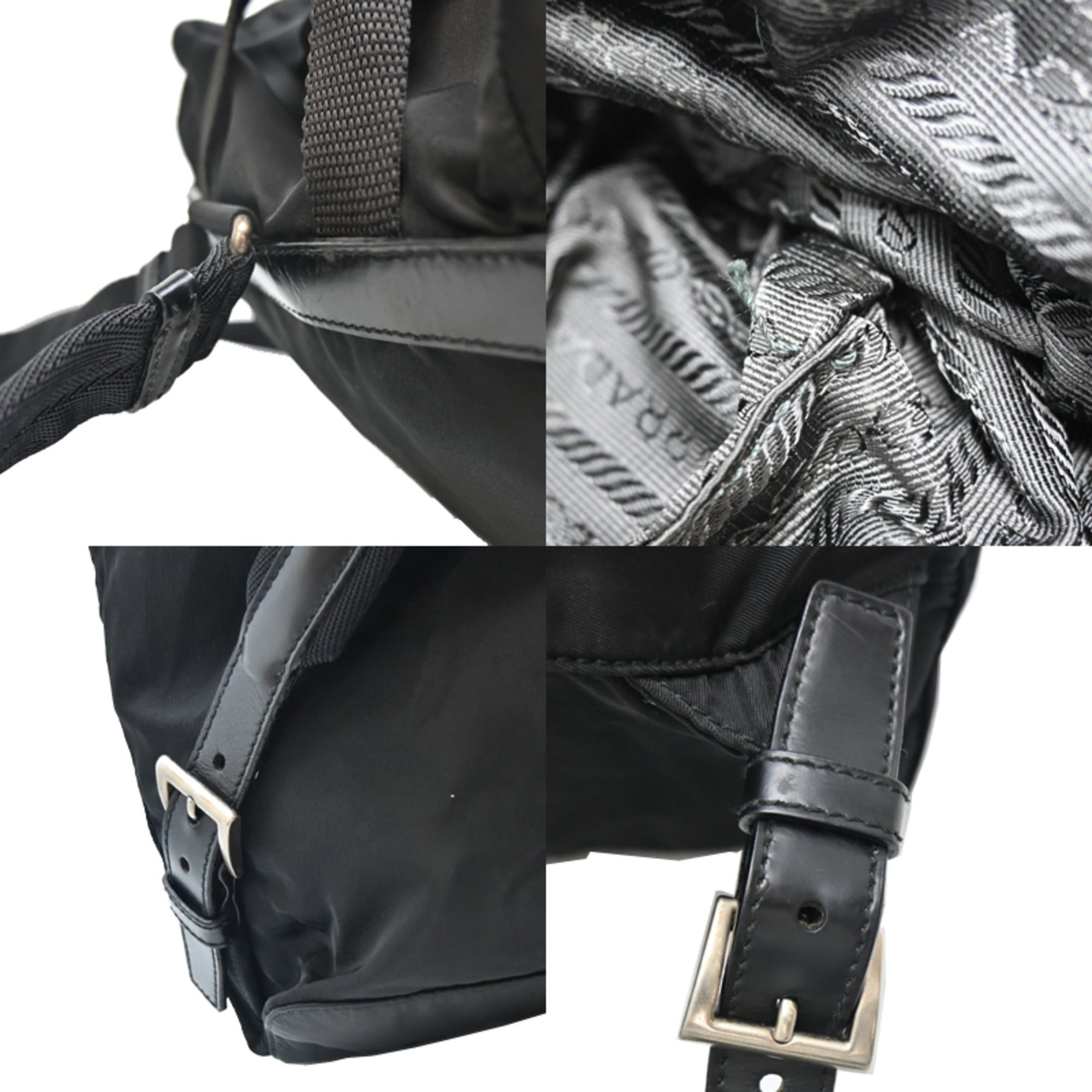 Prada Prada Backpack for Women, Nylon, Daypack, Black Size ONE SIZE - 7 Thumbnail