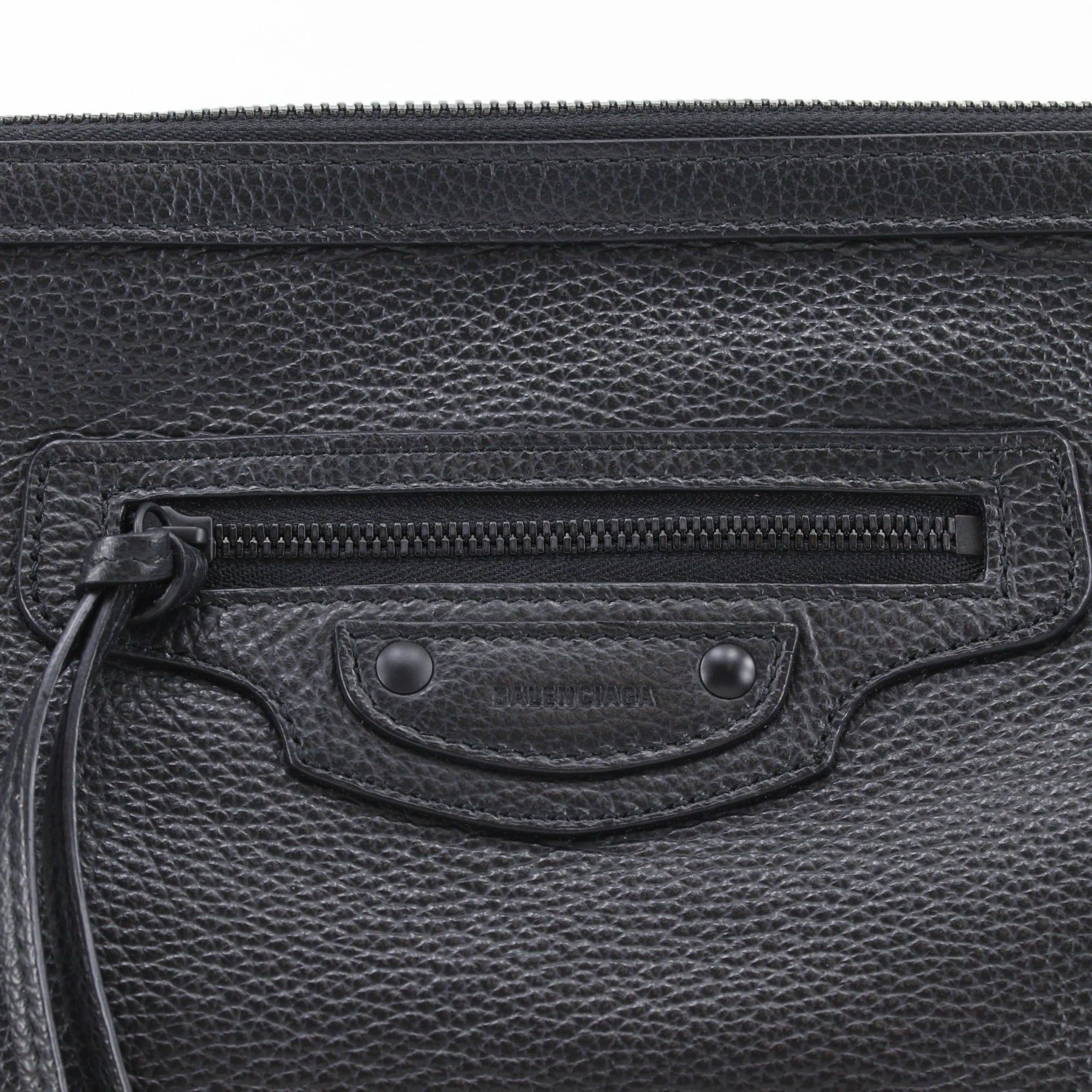 Balenciaga Balenciaga Neo Classic Hobo Shoulder Bag 689946, Calfskin, Black, A5 size, Double Zipper, Women's Size ONE SIZE - 14 Thumbnail