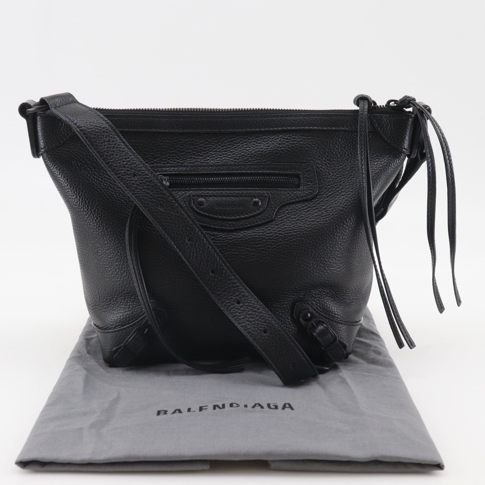 Balenciaga Balenciaga Neo Classic Hobo Shoulder Bag 689946, Calfskin, Black, A5 size, Double Zipper, Women's Size ONE SIZE - 18 Thumbnail