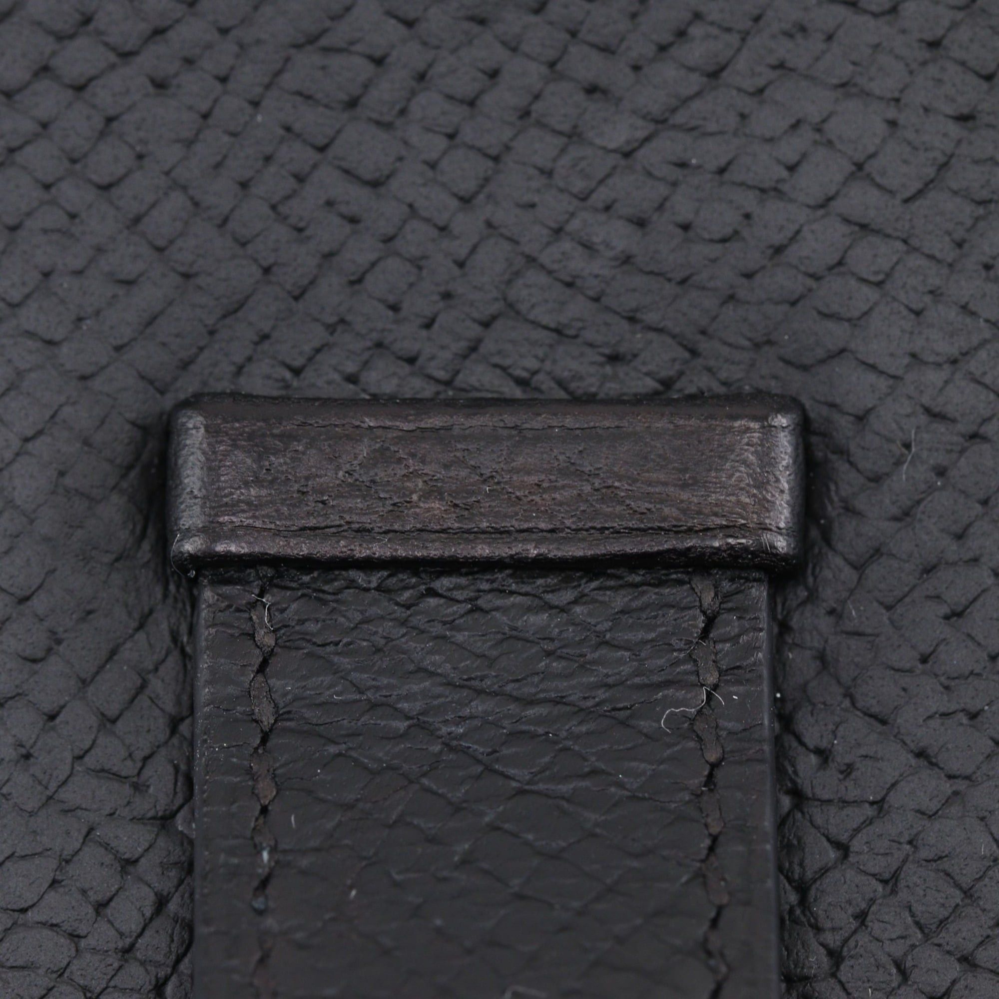 Hermes Hermes Bearn Soufflé Long Wallet, Veau Epsom Leather, 2007 Model, Black/Silver Hardware, □K Belt Buckle, Unisex Size ONE SIZE - 9 Thumbnail