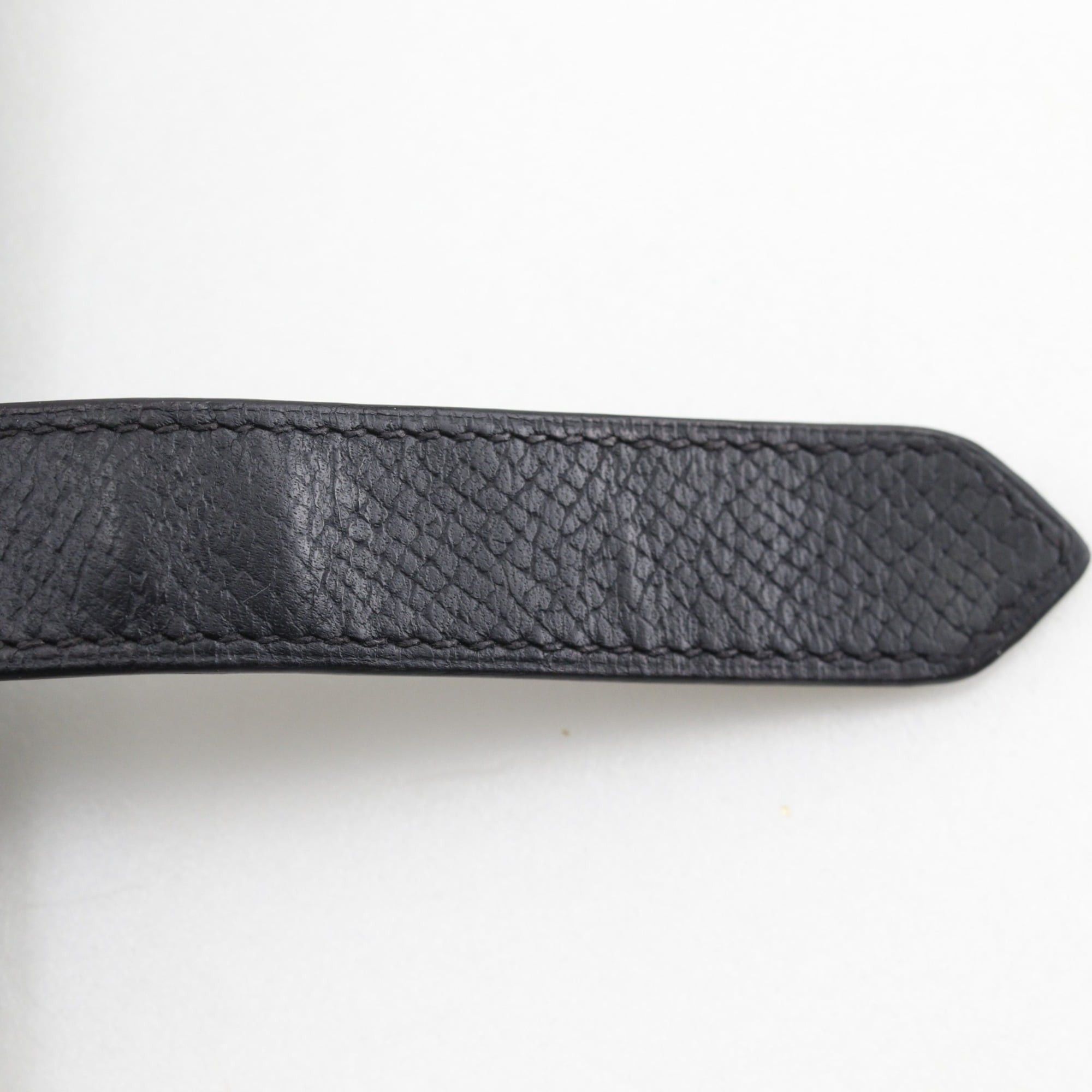 Hermes Hermes Bearn Soufflé Long Wallet, Veau Epsom Leather, 2007 Model, Black/Silver Hardware, □K Belt Buckle, Unisex Size ONE SIZE - 10 Thumbnail