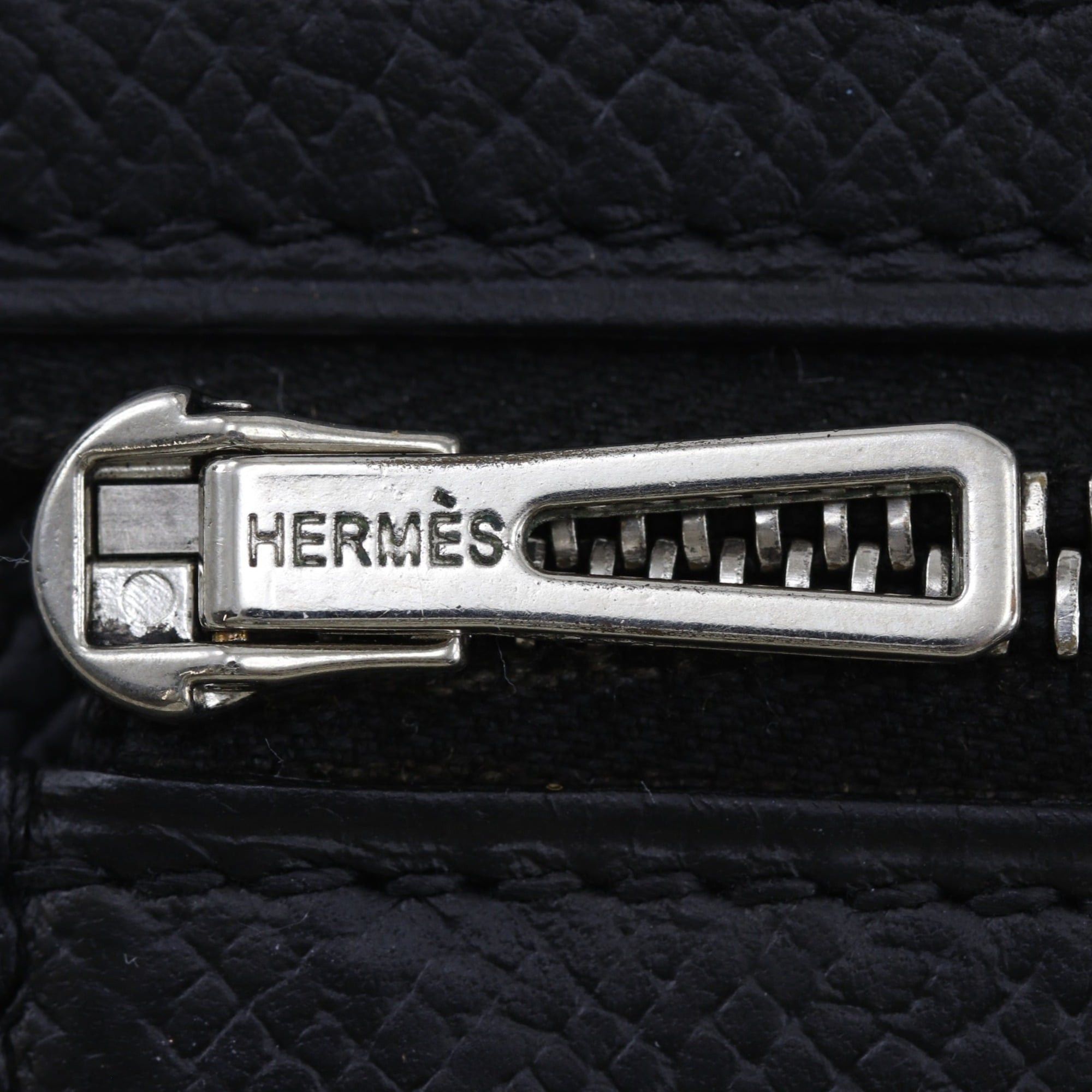 Hermes Hermes Bearn Soufflé Long Wallet, Veau Epsom Leather, 2007 Model, Black/Silver Hardware, □K Belt Buckle, Unisex Size ONE SIZE - 11 Thumbnail
