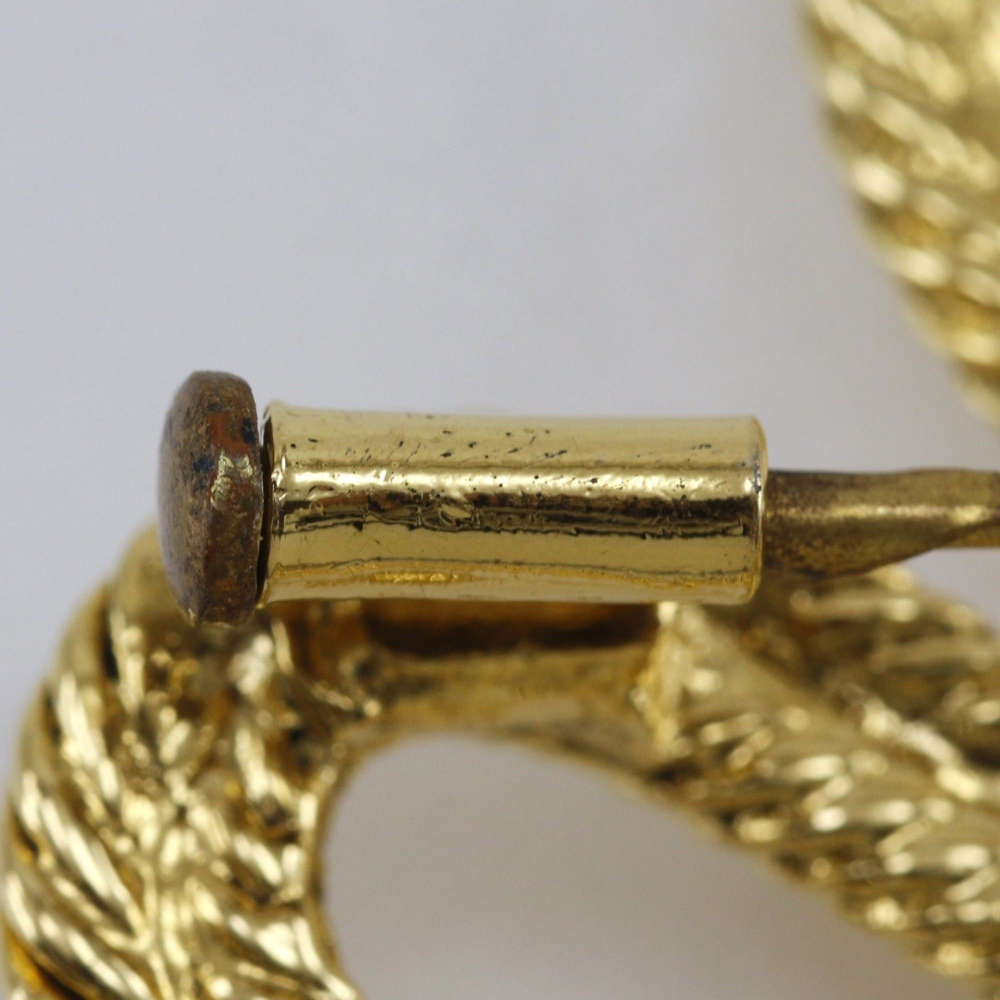Chanel Chanel Clover Coco Mark Brooch, Vintage, Gold Plated, 1993, Size 28, Approx. 16.8g, Women's. Size ONE SIZE - 6 Thumbnail