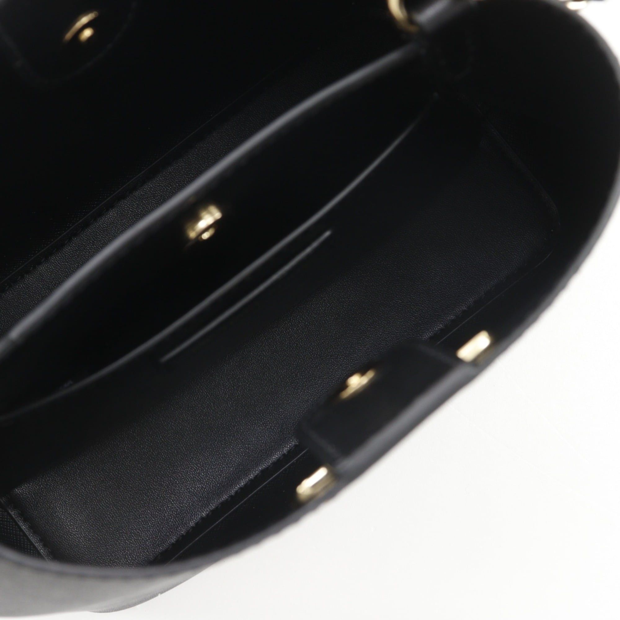 Michael Kors Michael Kors Bucket Crossbody Handbag 35S4G3FM5T1 PVC Black 2-way for Women Size ONE SIZE - 6 Thumbnail