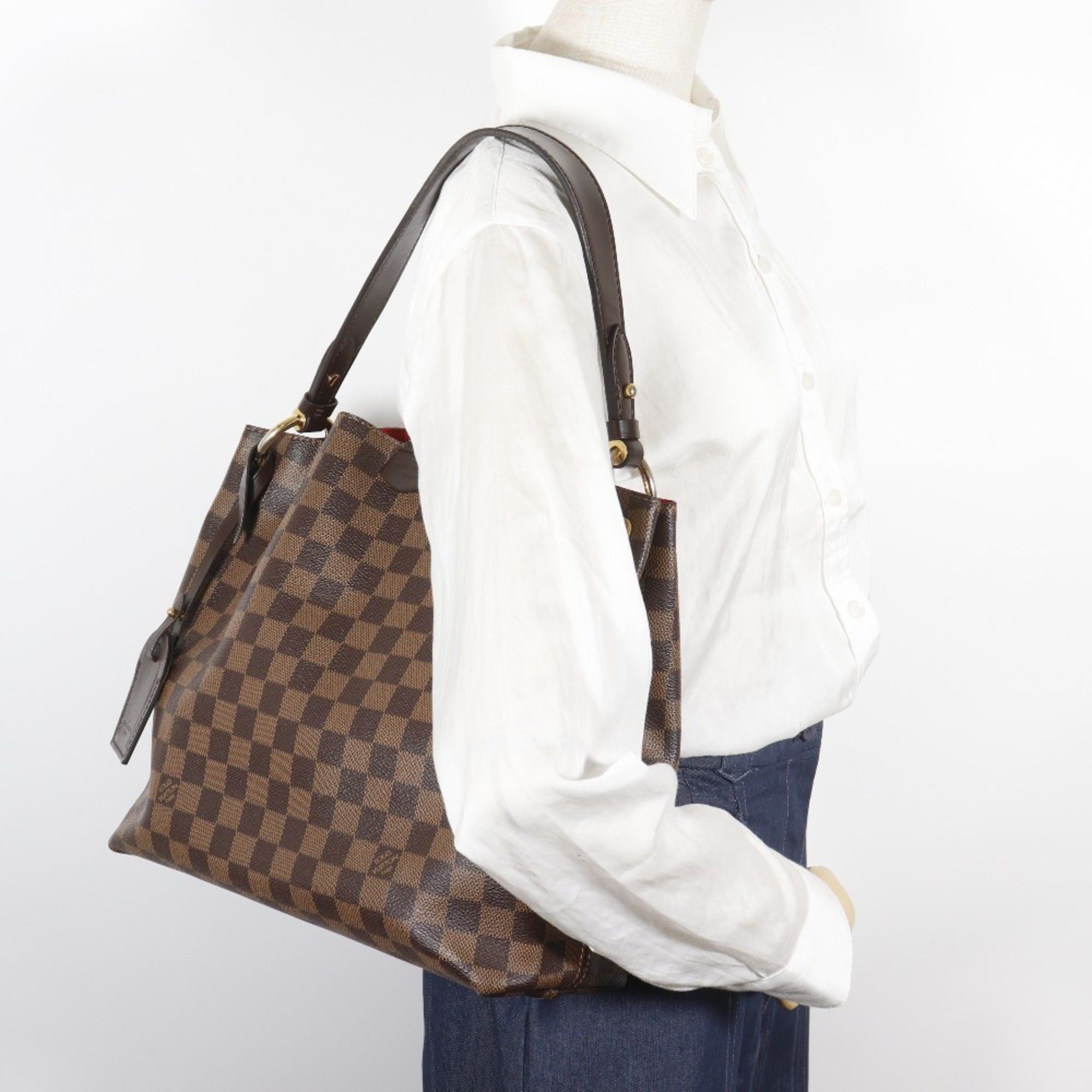 Louis Vuitton Louis Vuitton Graceful PM Shoulder Bag N44044 Damier Canvas 2018 Brown MI0148 A5 Women's Size ONE SIZE - 20 Thumbnail