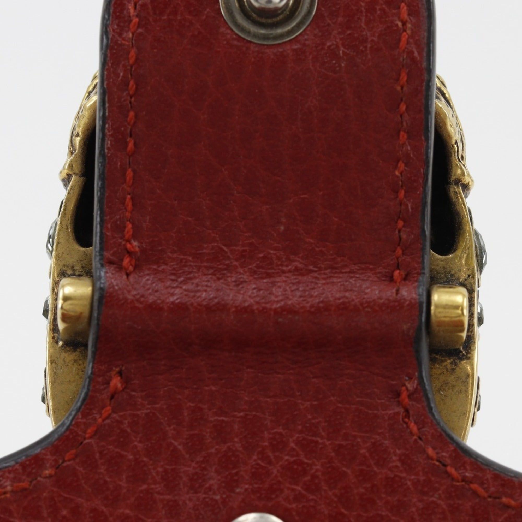 Gucci Gucci Dionysus Chain Wallet Shoulder Bag 401231 Calfskin Red Snap Button Women's Size ONE SIZE - 9 Thumbnail