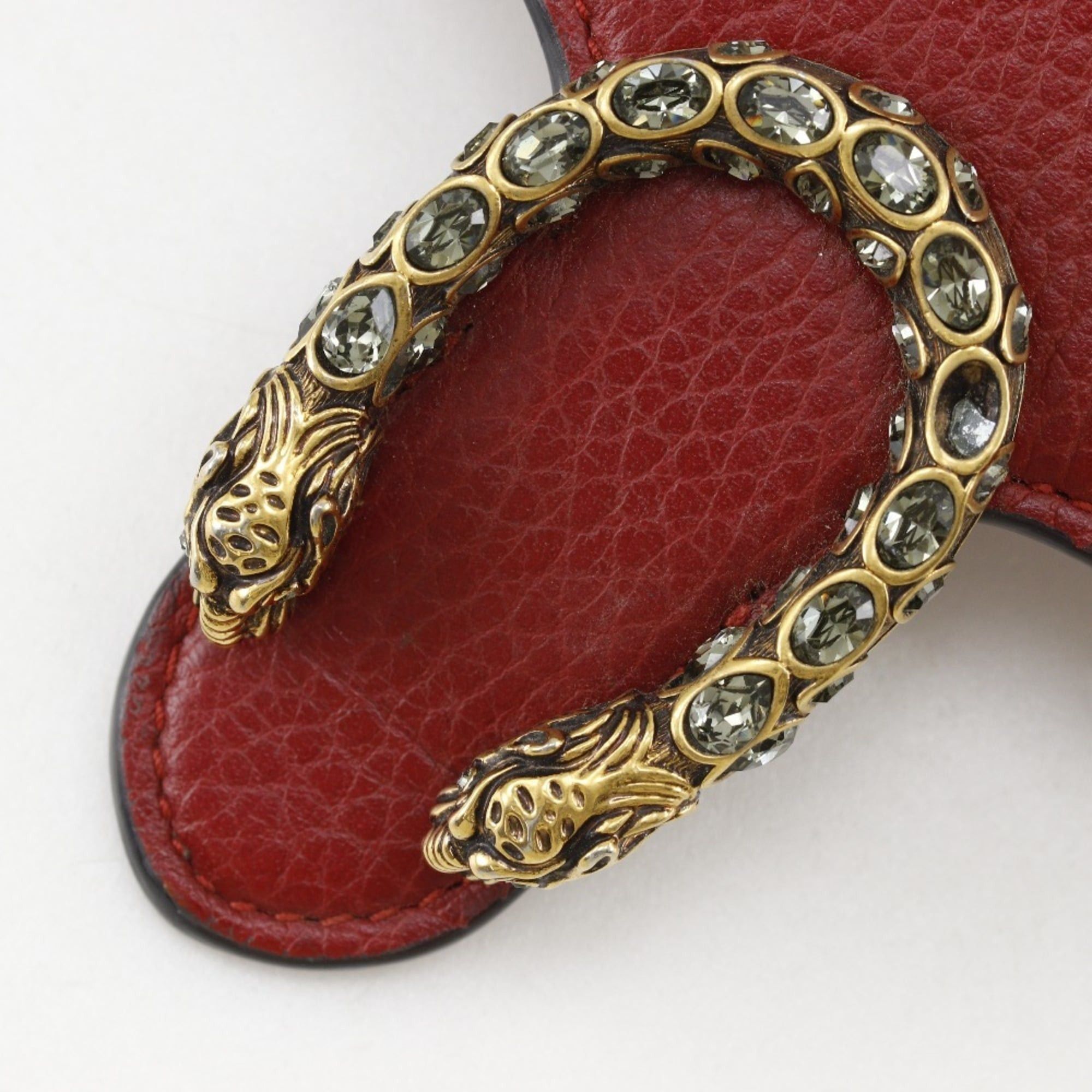 Gucci Gucci Dionysus Chain Wallet Shoulder Bag 401231 Calfskin Red Snap Button Women's Size ONE SIZE - 7 Thumbnail
