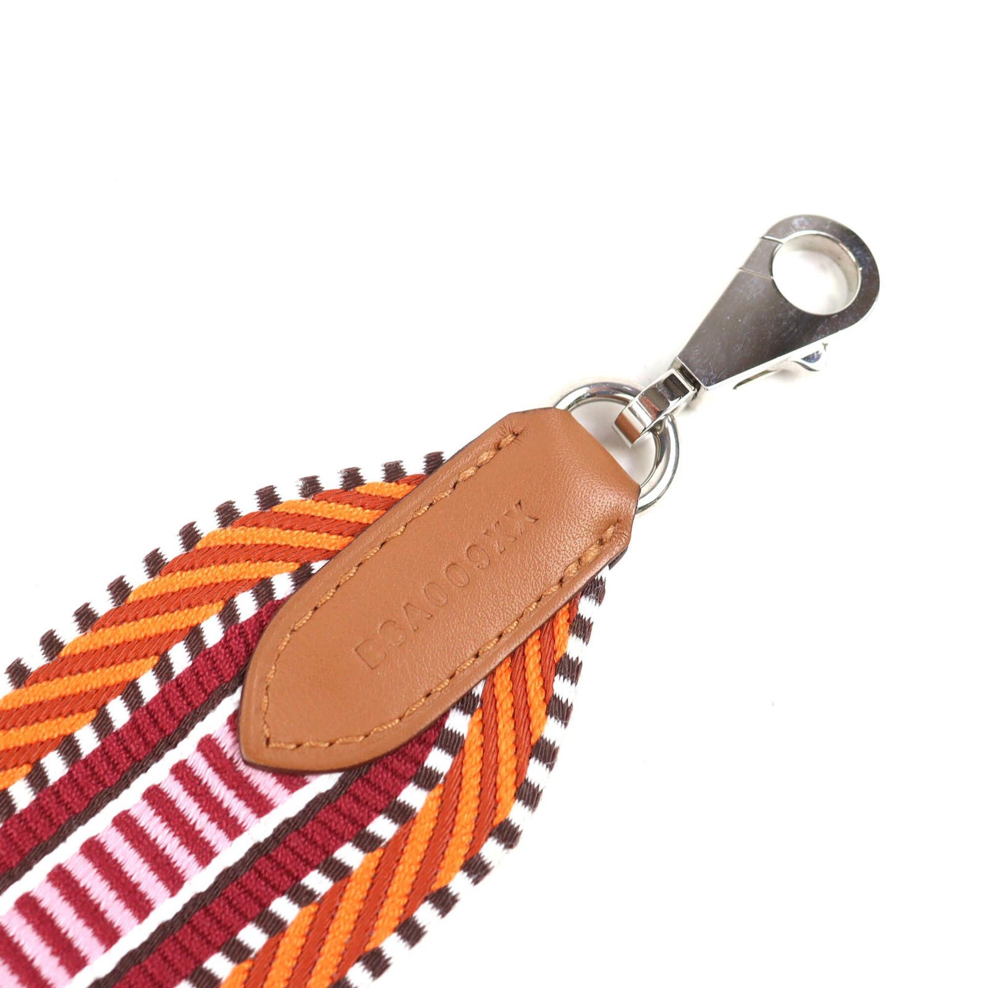 Hermes HERMES Bandoulière Sangle Caval Shoulder Strap, Toile H Veau Swift, Orange Mini, Mini An, Gold Rose, Silver Hardware, B Stamp, Made in France, Women's. Size ONE SIZE - 6 Thumbnail