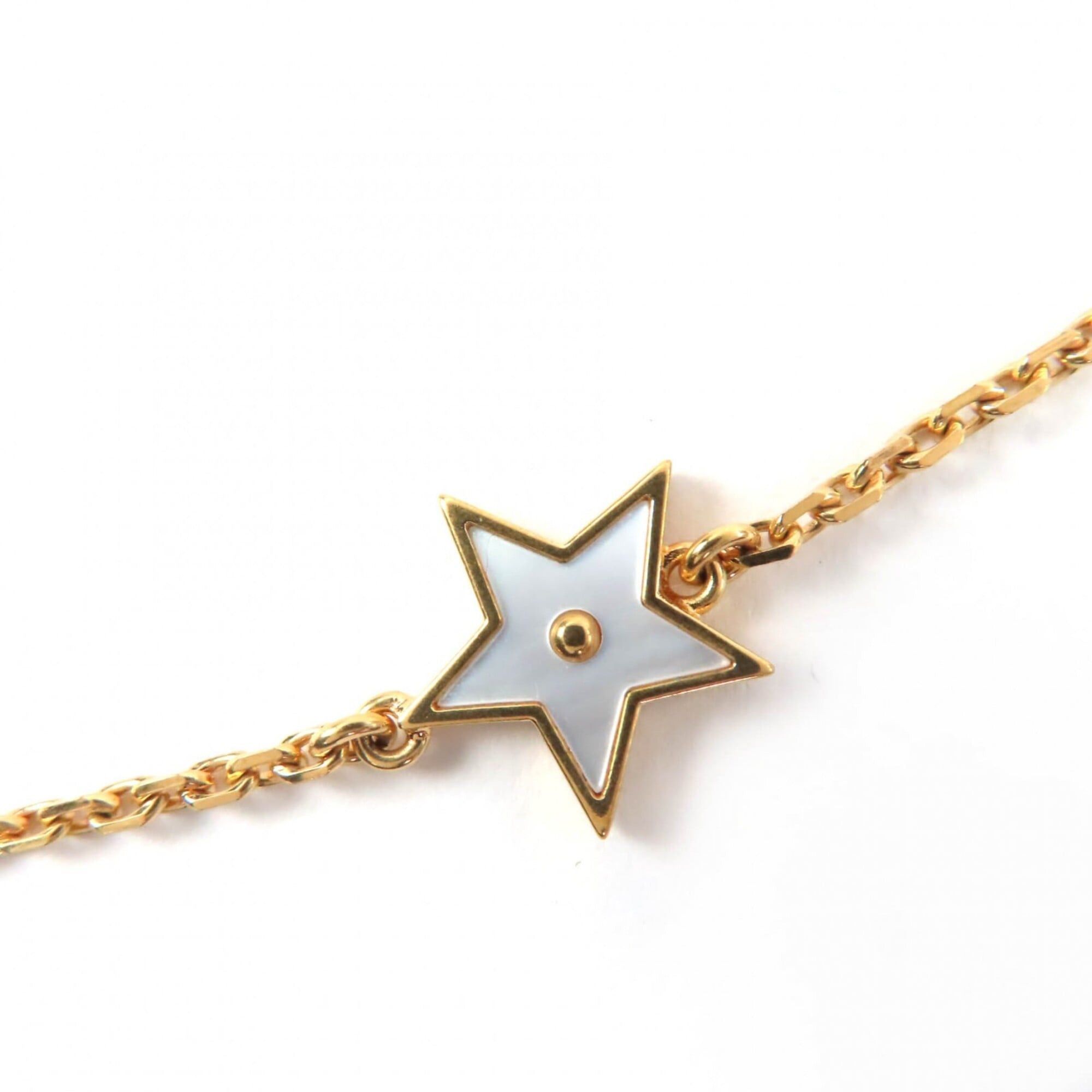 Dior Christian Dior N3480WOMMP Destiny Mother-of-Pearl Star Clover Necklace Gold Women's Size ONE SIZE - 5 Thumbnail