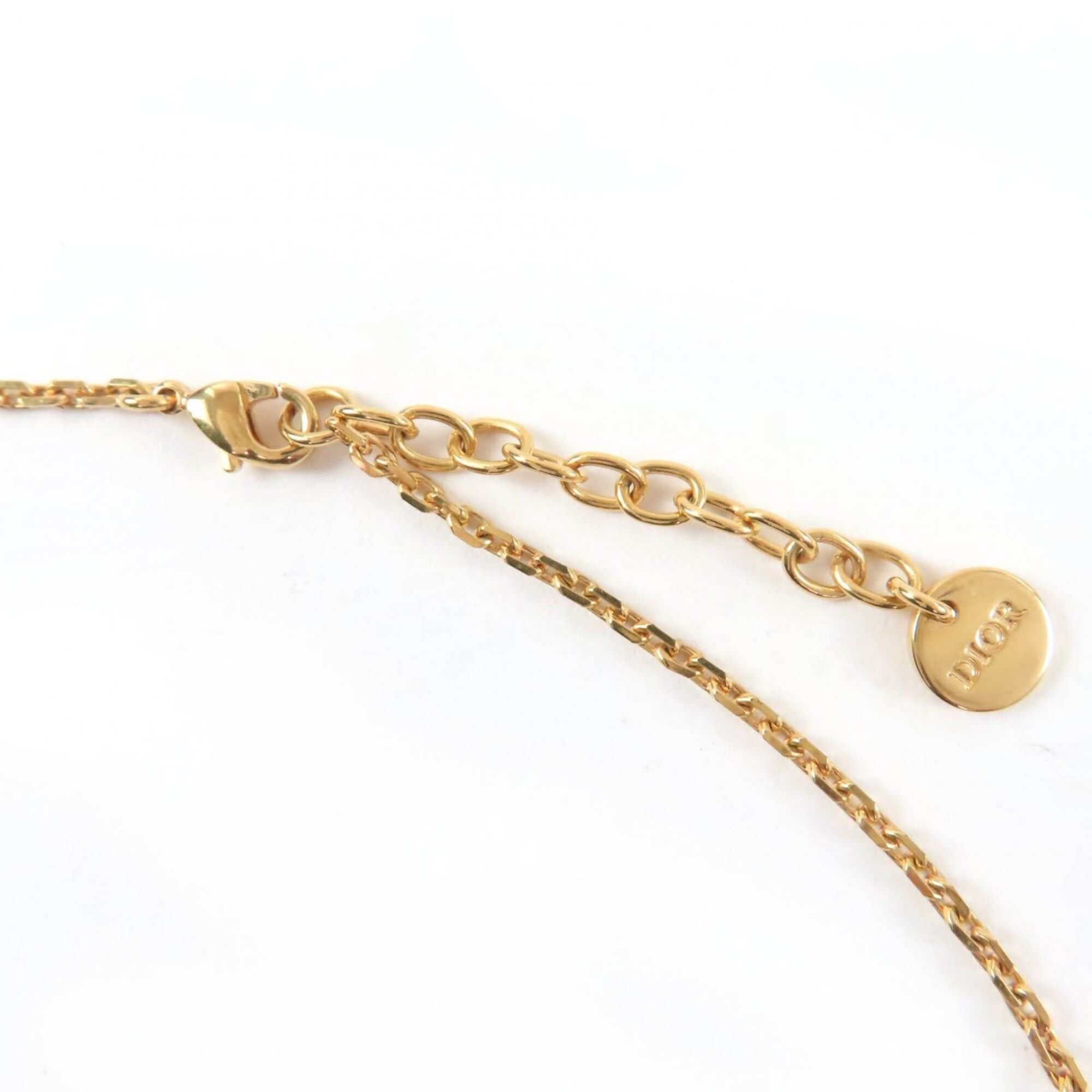 Dior Christian Dior N3480WOMMP Destiny Mother-of-Pearl Star Clover Necklace Gold Women's Size ONE SIZE - 6 Thumbnail