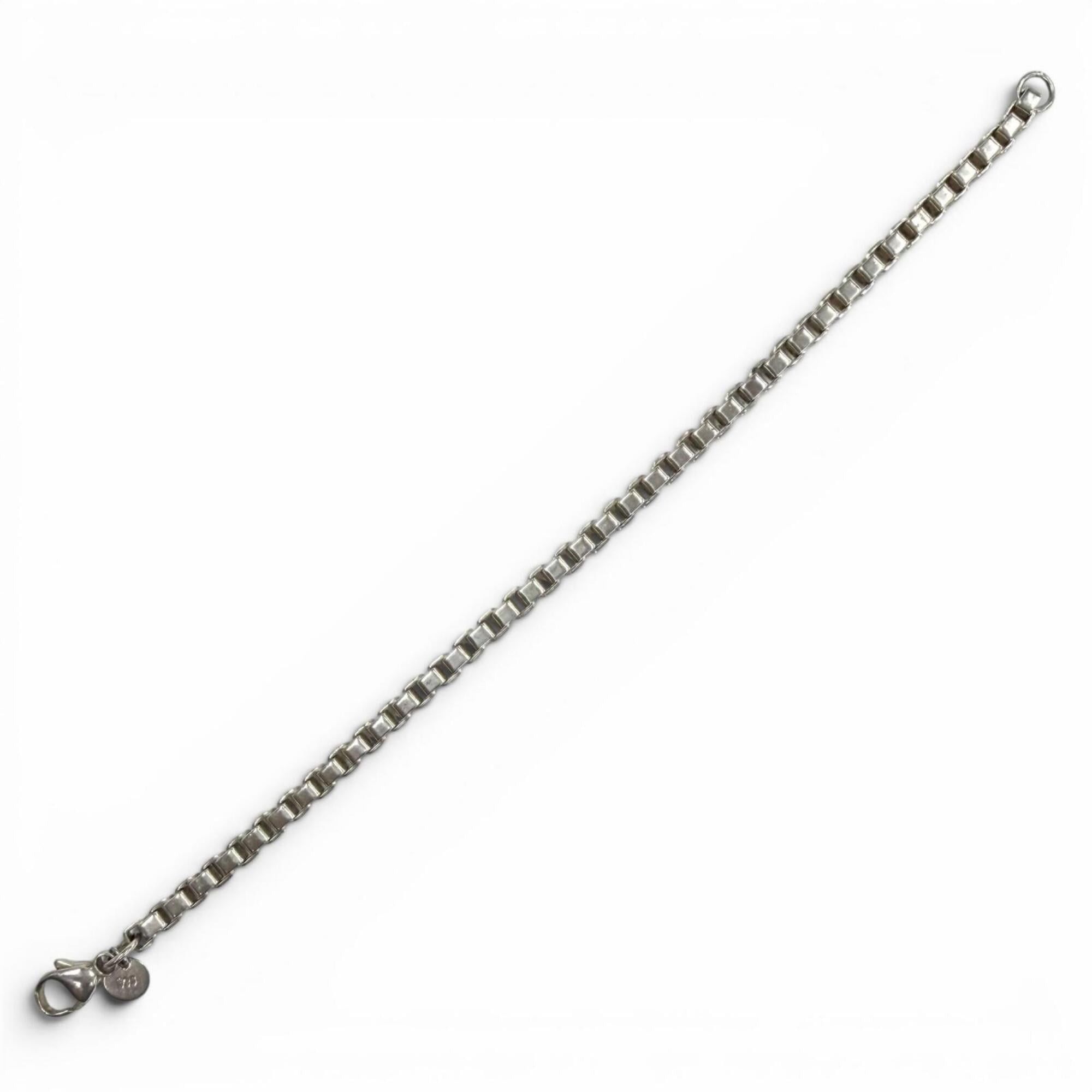 Tiffany & Co. TIFFANY&Co. Tiffany Venetian Link 925 Chain Bracelet, Silver, Weight 14.83g, Women's. Size ONE SIZE - 5 Thumbnail