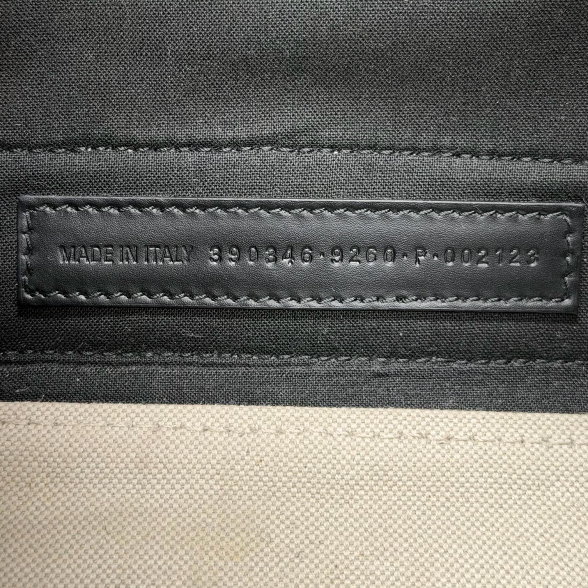 Balenciaga BALENCIAGA 390346 Navy Cabas XS Canvas Leather Shoulder Bag, Natural Black, Made in Italy, Women's, with Dust Bag Size ONE SIZE - 12 Thumbnail