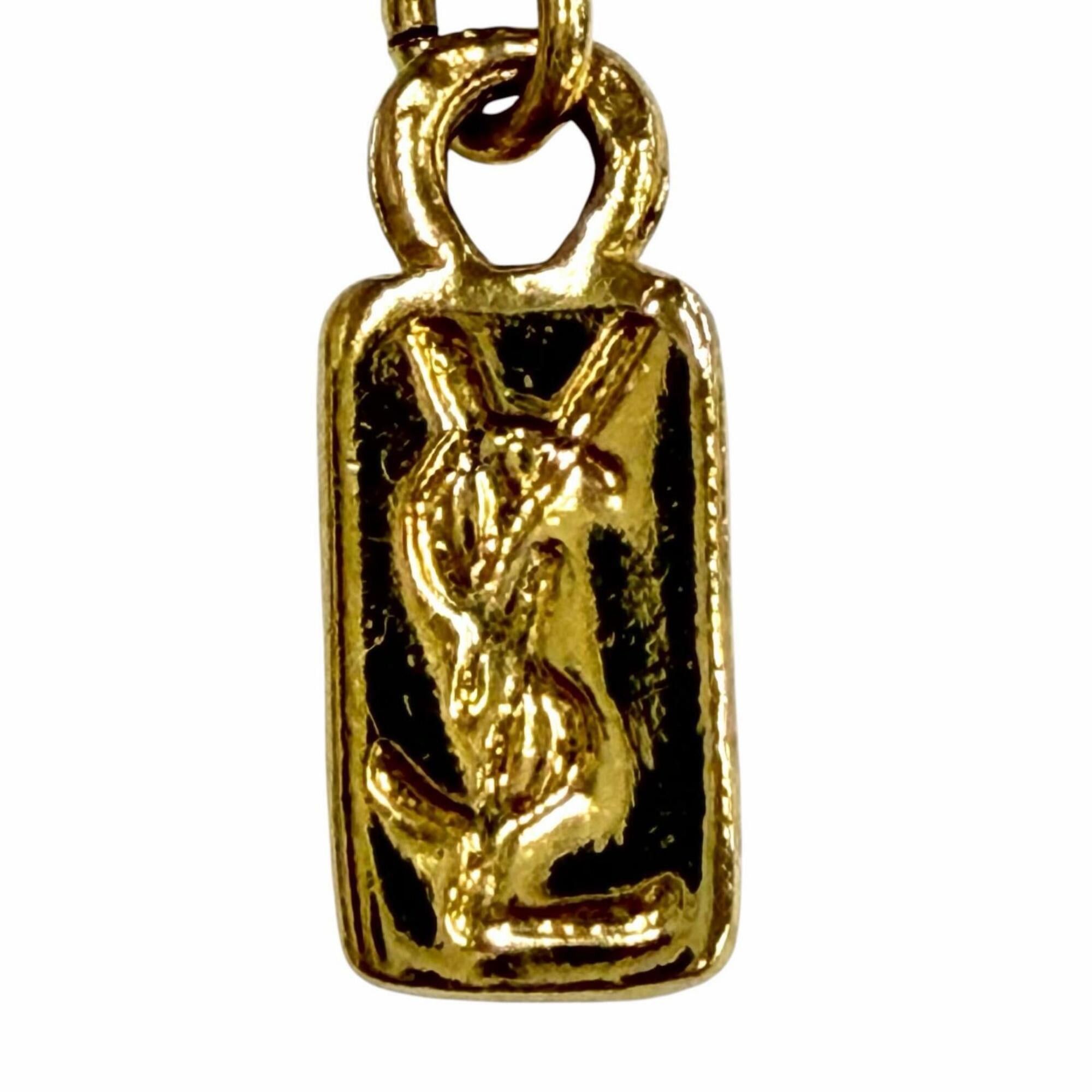 Yves Saint Laurent YVES SAINT LAURENT Vintage Ball Necklace Pendant - Gold Women's Accessory Size ONE SIZE - 6 Thumbnail