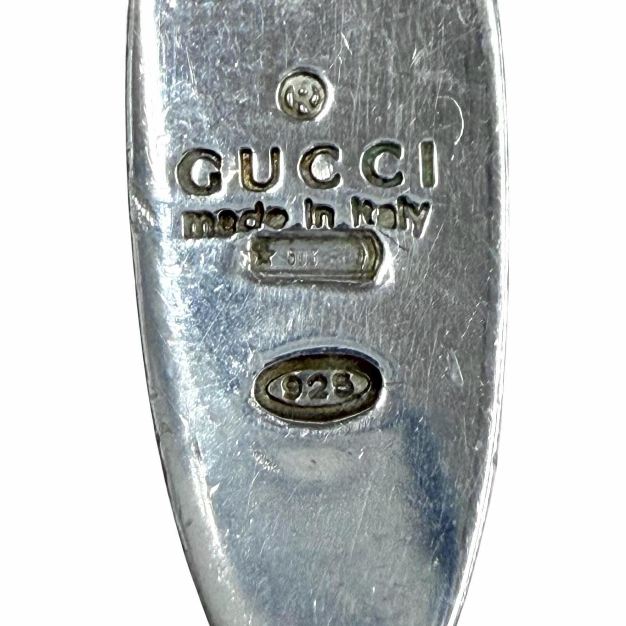 Gucci GUCCI Oval SV925 Earrings (Pair) - Silver, Made in Italy, Weight: 11.46g, Women's Size ONE SIZE - 5 Thumbnail