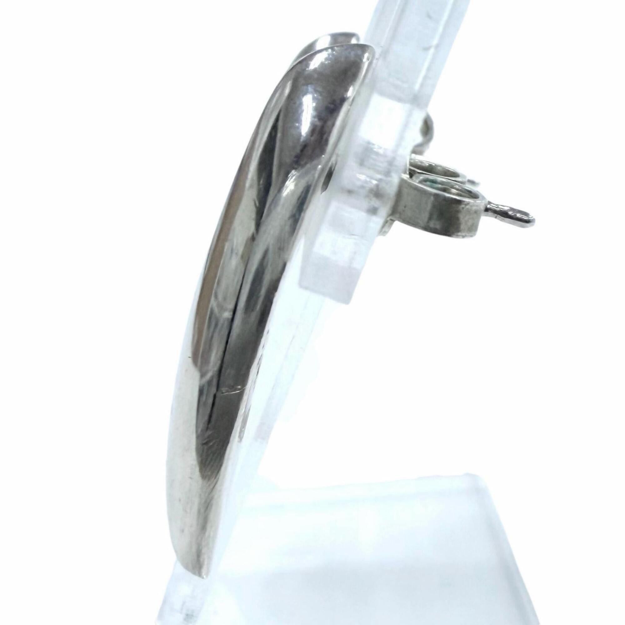 Gucci GUCCI Oval SV925 Earrings (Pair) - Silver, Made in Italy, Weight: 11.46g, Women's Size ONE SIZE - 2 Thumbnail
