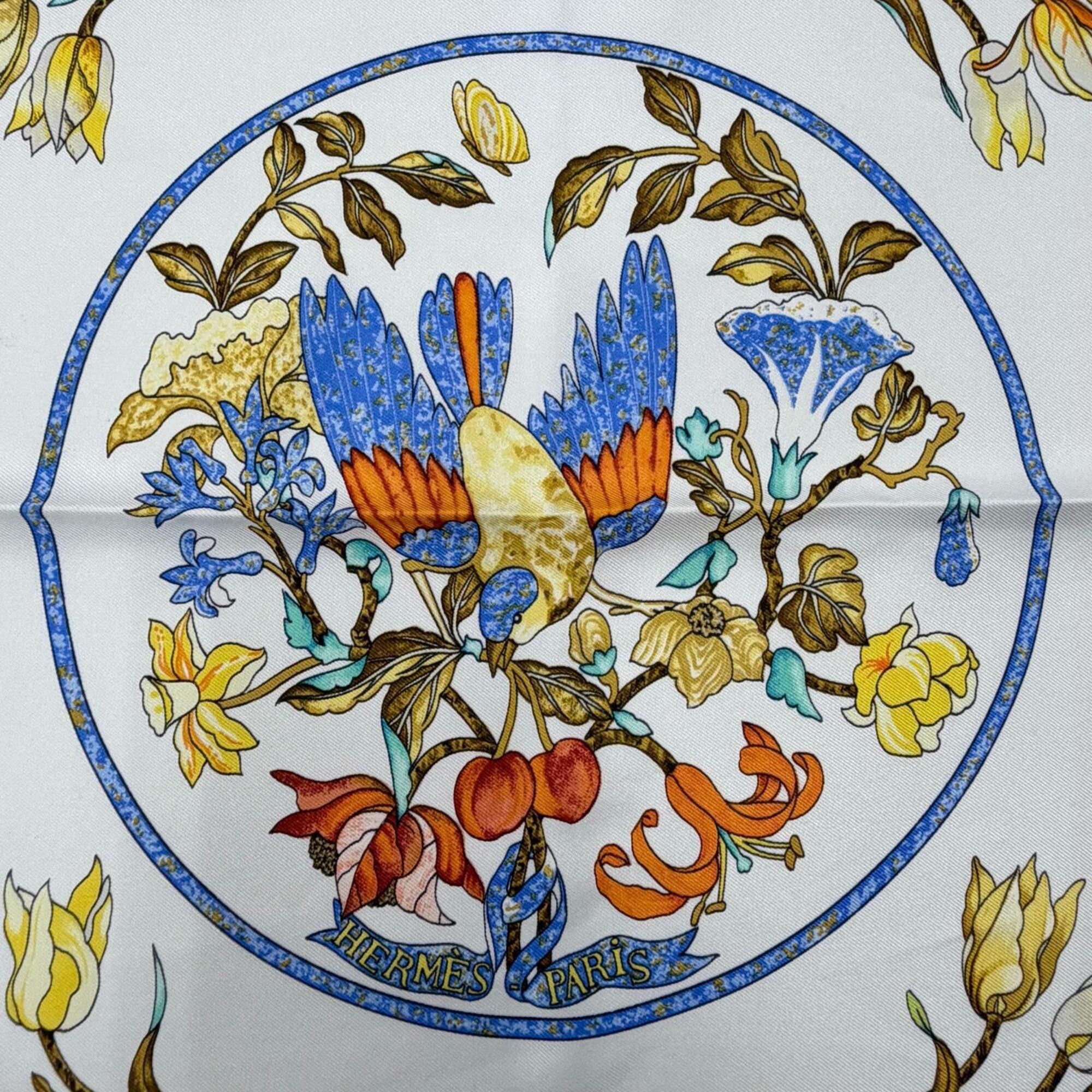Hermes HERMES Carre 90 Pierres d’Orient et d’Occident (Jewels of the Orient and West) 100% Silk Scarf/Muffler, Multi-colored, Made in France, Women's Size ONE SIZE - 6 Thumbnail