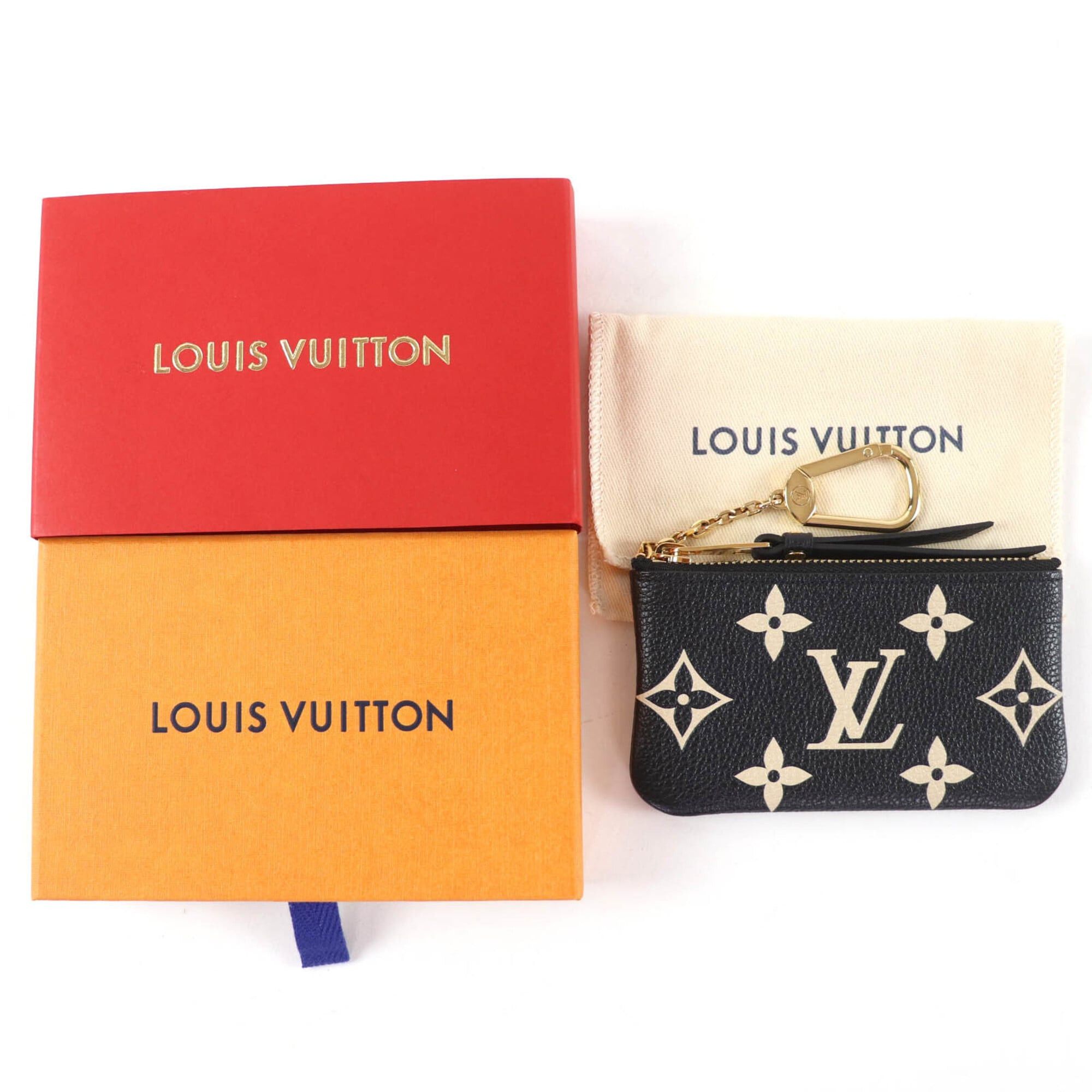 Louis Vuitton LOUIS VUITTON M80885 Card & Key Case Pochette Clé Monogram Empreinte Wallet/Coin Black Beige Gold Hardware Made in France Women's Comes with Box and Dust Bag Size ONE SIZE - 2 Thumbnail