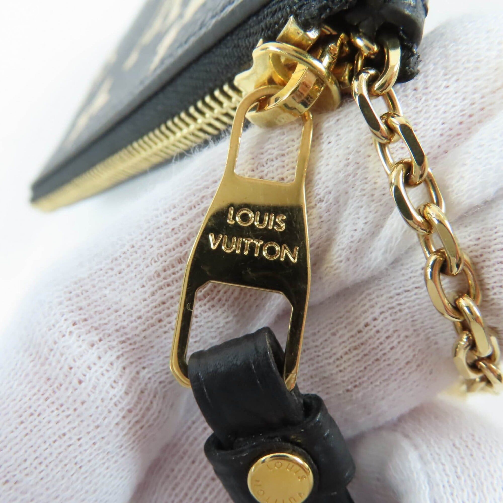 Louis Vuitton LOUIS VUITTON M80885 Card & Key Case Pochette Clé Monogram Empreinte Wallet/Coin Black Beige Gold Hardware Made in France Women's Comes with Box and Dust Bag Size ONE SIZE - 8 Thumbnail