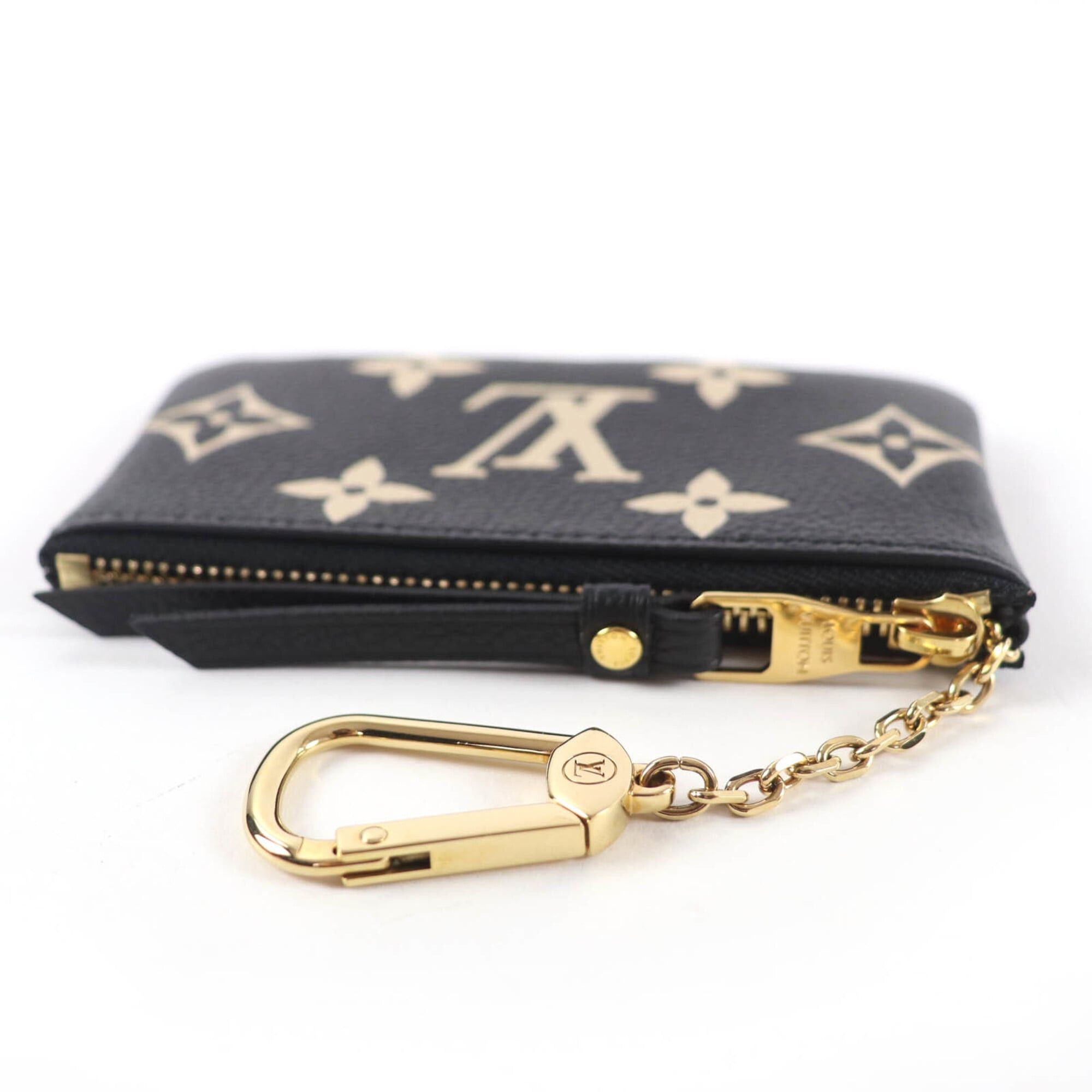 Louis Vuitton LOUIS VUITTON M80885 Card & Key Case Pochette Clé Monogram Empreinte Wallet/Coin Black Beige Gold Hardware Made in France Women's Comes with Box and Dust Bag Size ONE SIZE - 5 Thumbnail