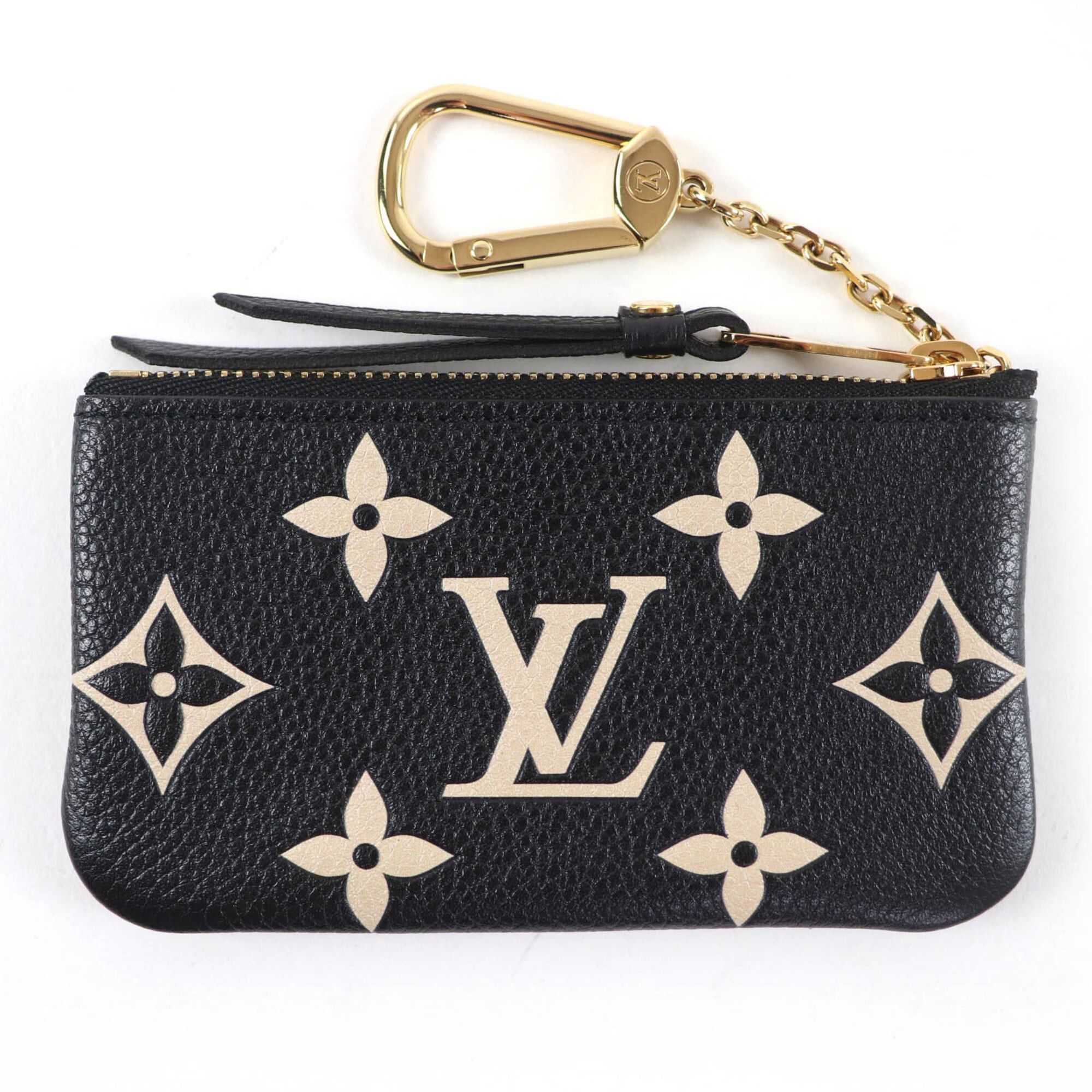 Louis Vuitton LOUIS VUITTON M80885 Card & Key Case Pochette Clé Monogram Empreinte Wallet/Coin Black Beige Gold Hardware Made in France Women's Comes with Box and Dust Bag Size ONE SIZE - 3 Thumbnail