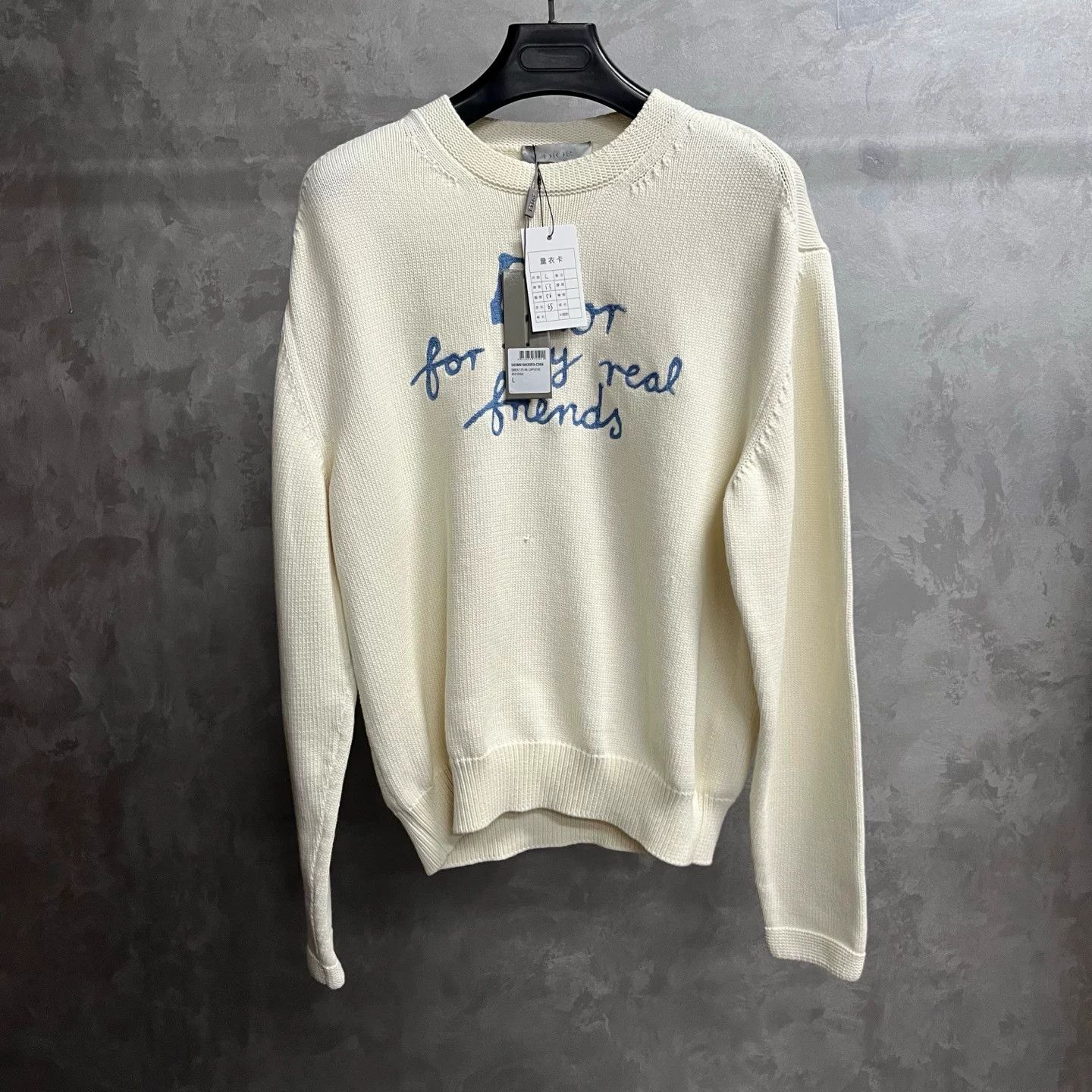 Dior Dior Logo Embroidered Knit Sweater Size L Size US L / EU 52-54 / 3 - 2 Thumbnail