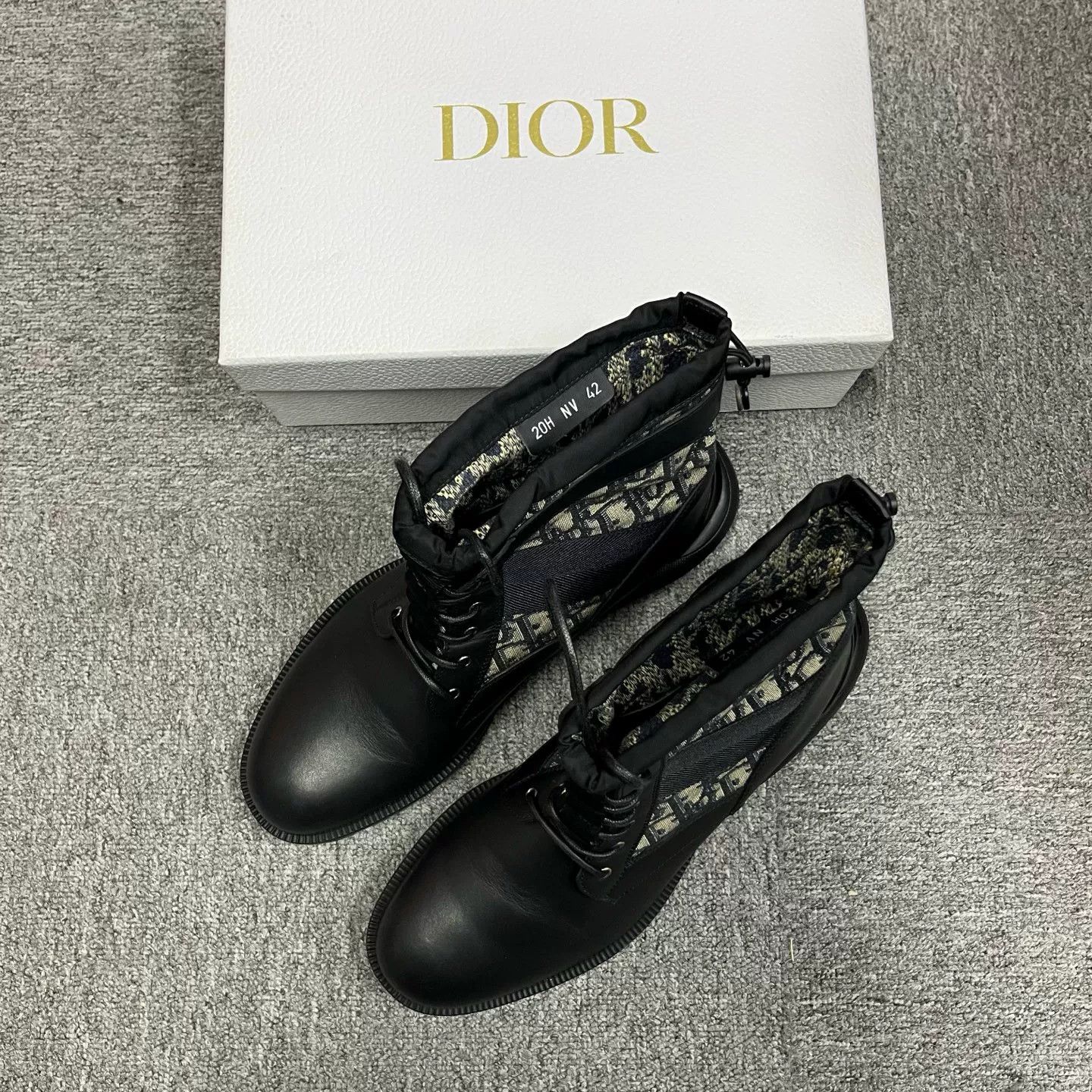 Dior Dior Oblique Jacquard Leather Boots 42 Size US 9 / EU 42 - 2 Thumbnail