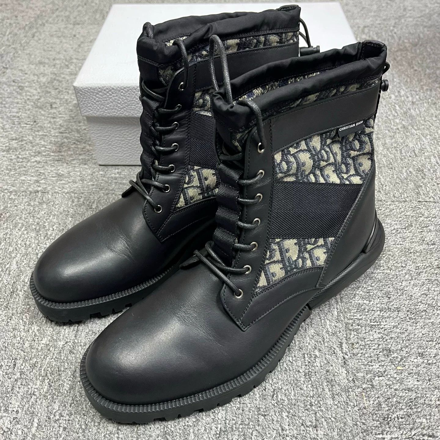Dior Dior Oblique Jacquard Leather Boots 42 Size US 9 / EU 42 - 3 Thumbnail