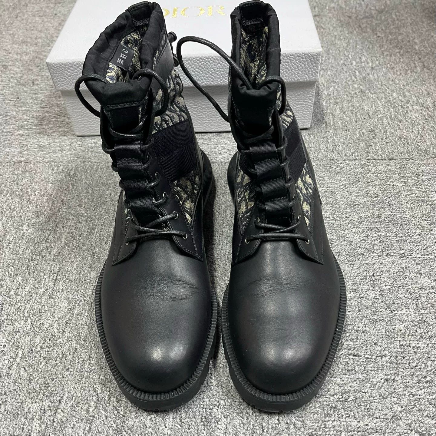 Dior Dior Oblique Jacquard Leather Boots 42 Size US 9 / EU 42 - 4 Thumbnail