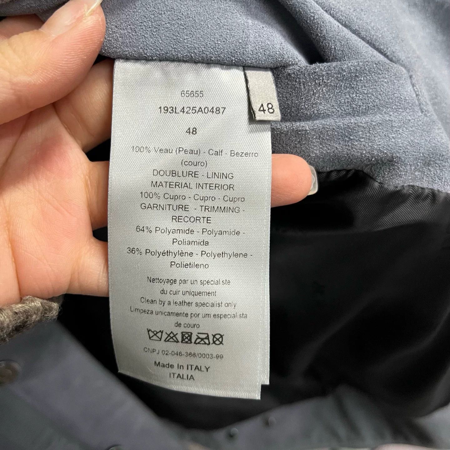 Dior Dior Blue Suede Trucker Jacket Size 48 Size US M / EU 48-50 / 2 - 3 Thumbnail
