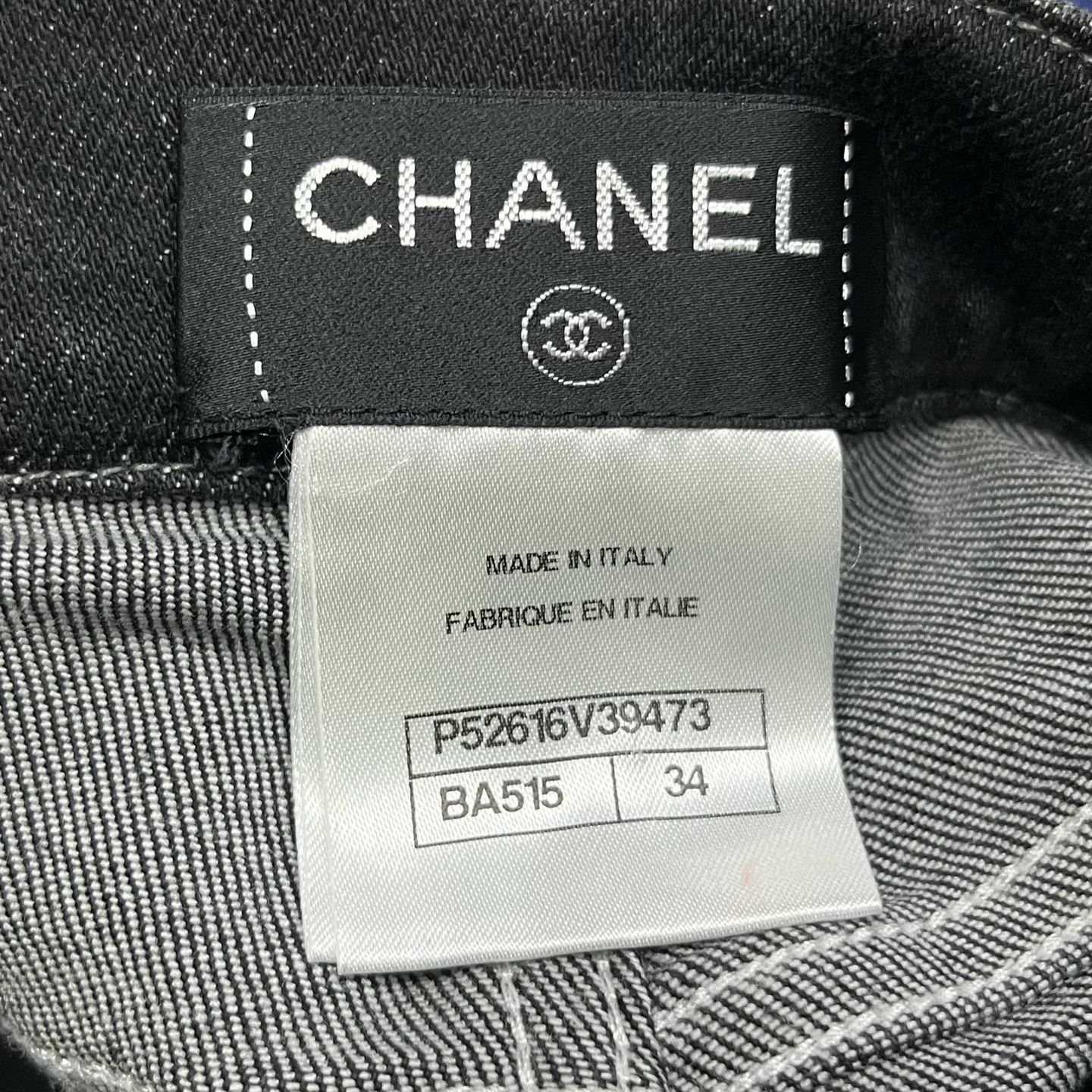 Chanel Chanel Lace Hem Denim Jeans 34 Size 25" / US 0 / IT 36 - 4 Thumbnail