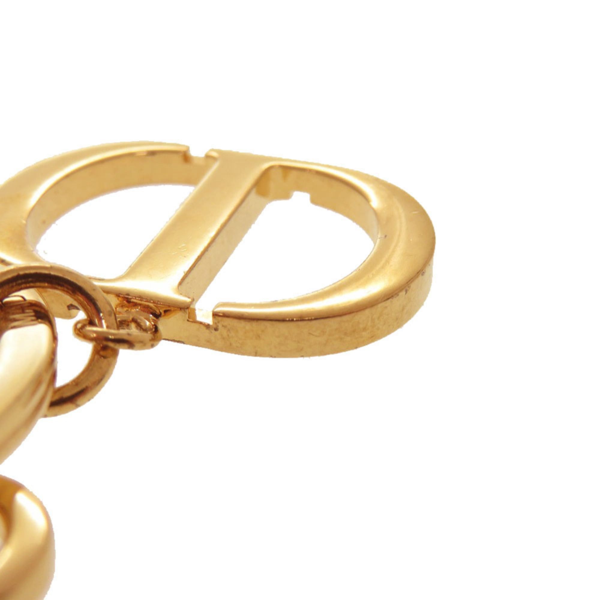 Dior Christian Dior Like New Dior Cannage Star Keychain with Mirror, Gold Hardware, 43MA 0294, Leather, Charm 0644Dior Size ONE SIZE - 6 Thumbnail