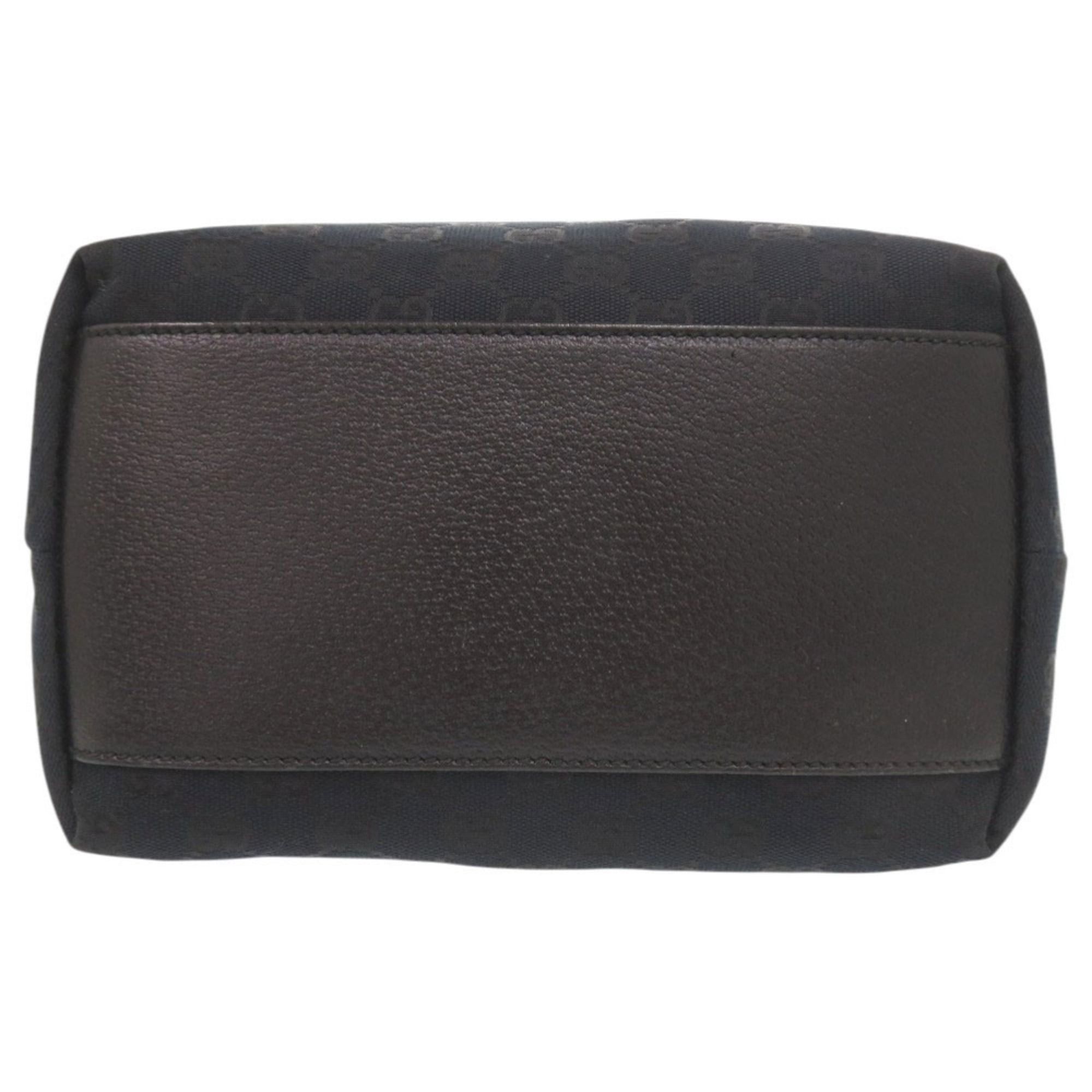 Gucci Gucci GG Canvas Leather 153009 Black Tote Bag 1967 GUCCI Size ONE SIZE - 3 Thumbnail