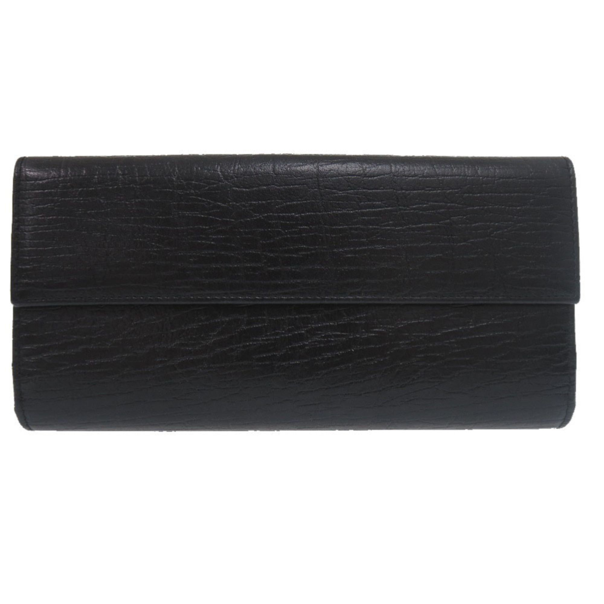 Gucci Excellent condition Gucci Bamboo Bi-fold Long Wallet 112522 Leather Black Brown 0920GUCCI Size ONE SIZE - 3 Thumbnail