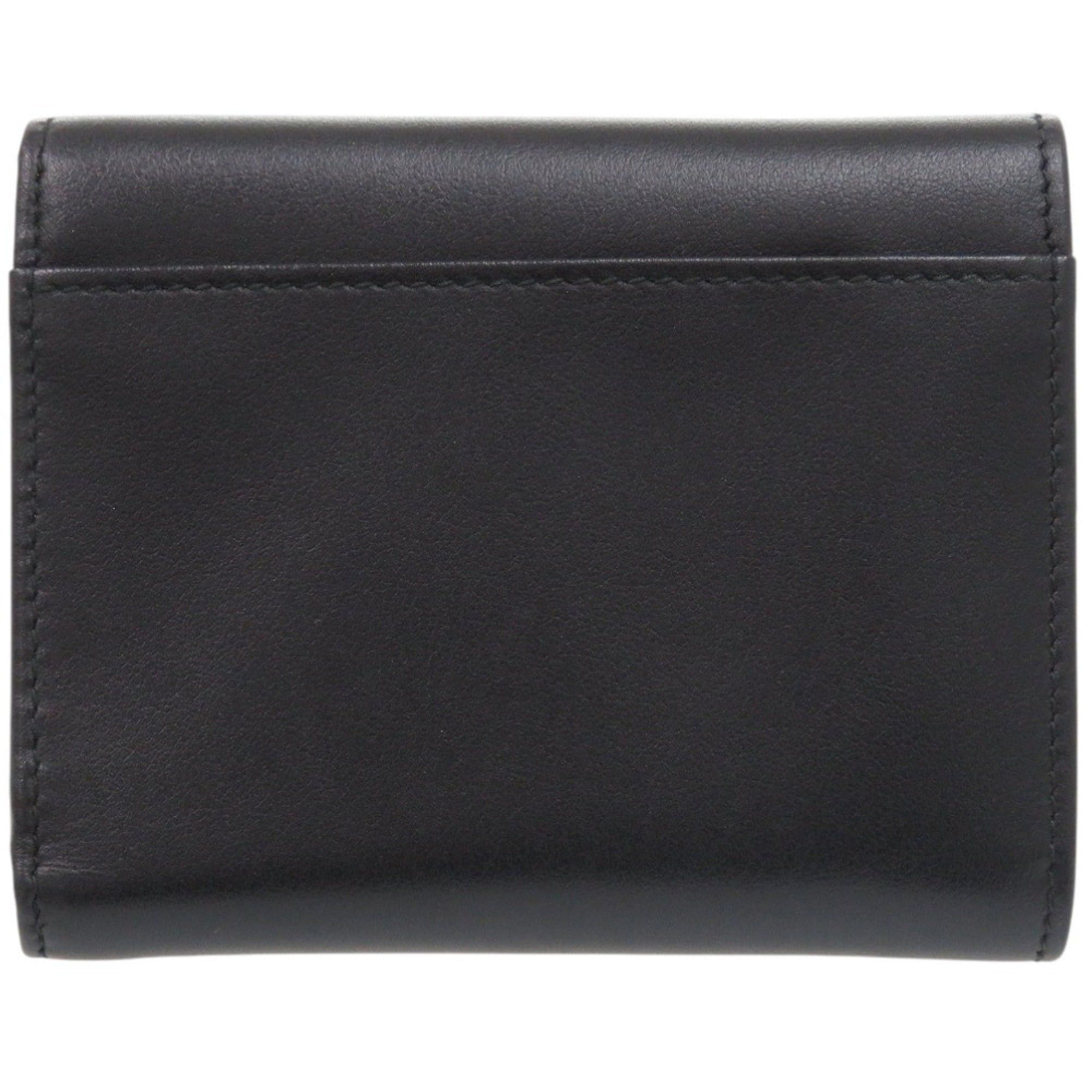Prada Unused Prada Saffiano Triangle 1MH043 Leather Black Tri-fold Wallet 1105PRADA Size ONE SIZE - 3 Thumbnail