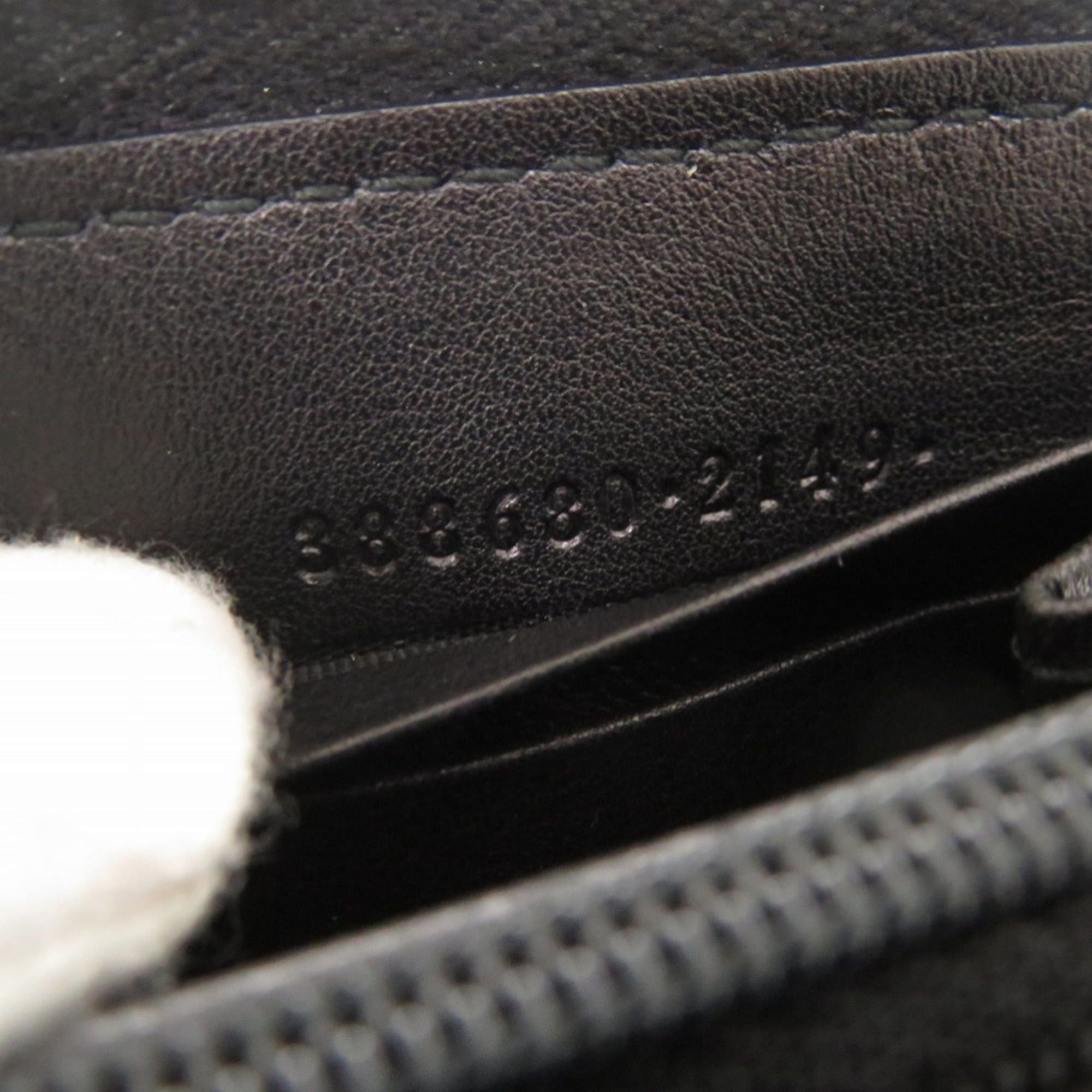 Gucci Like New Gucci Microguccissima Ribbon 388680 Black Round Zip Long Wallet 0731GUCCI Size ONE SIZE - 8 Thumbnail
